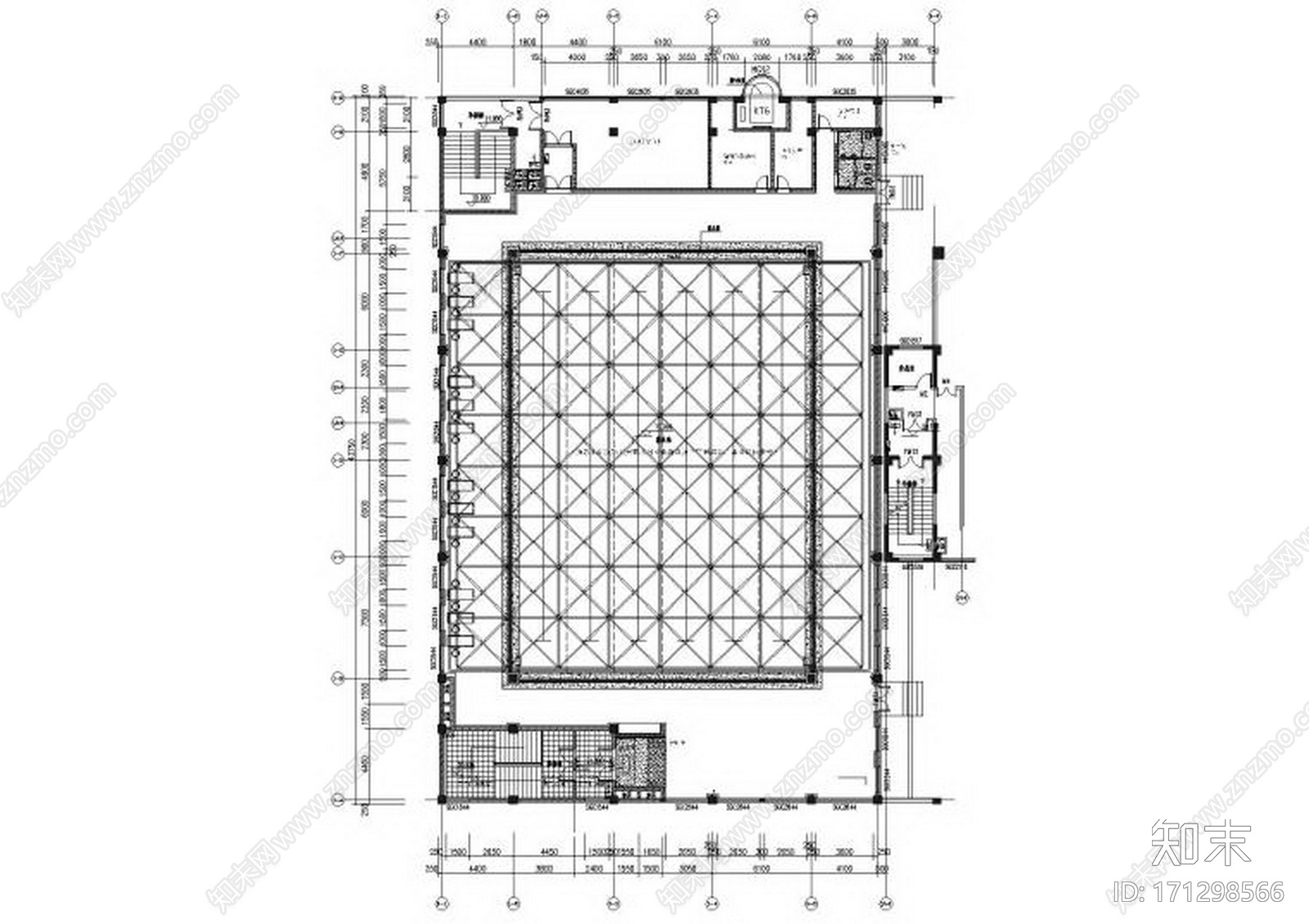 HBA-南阳我爱运动健身中心cad施工图下载【ID:171298566】