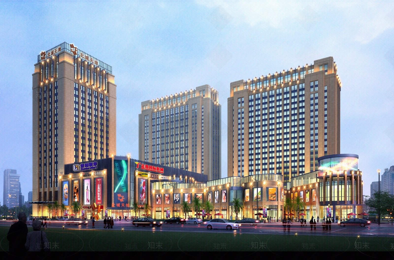 白天商业建筑外景贴图下载【ID:971299142】