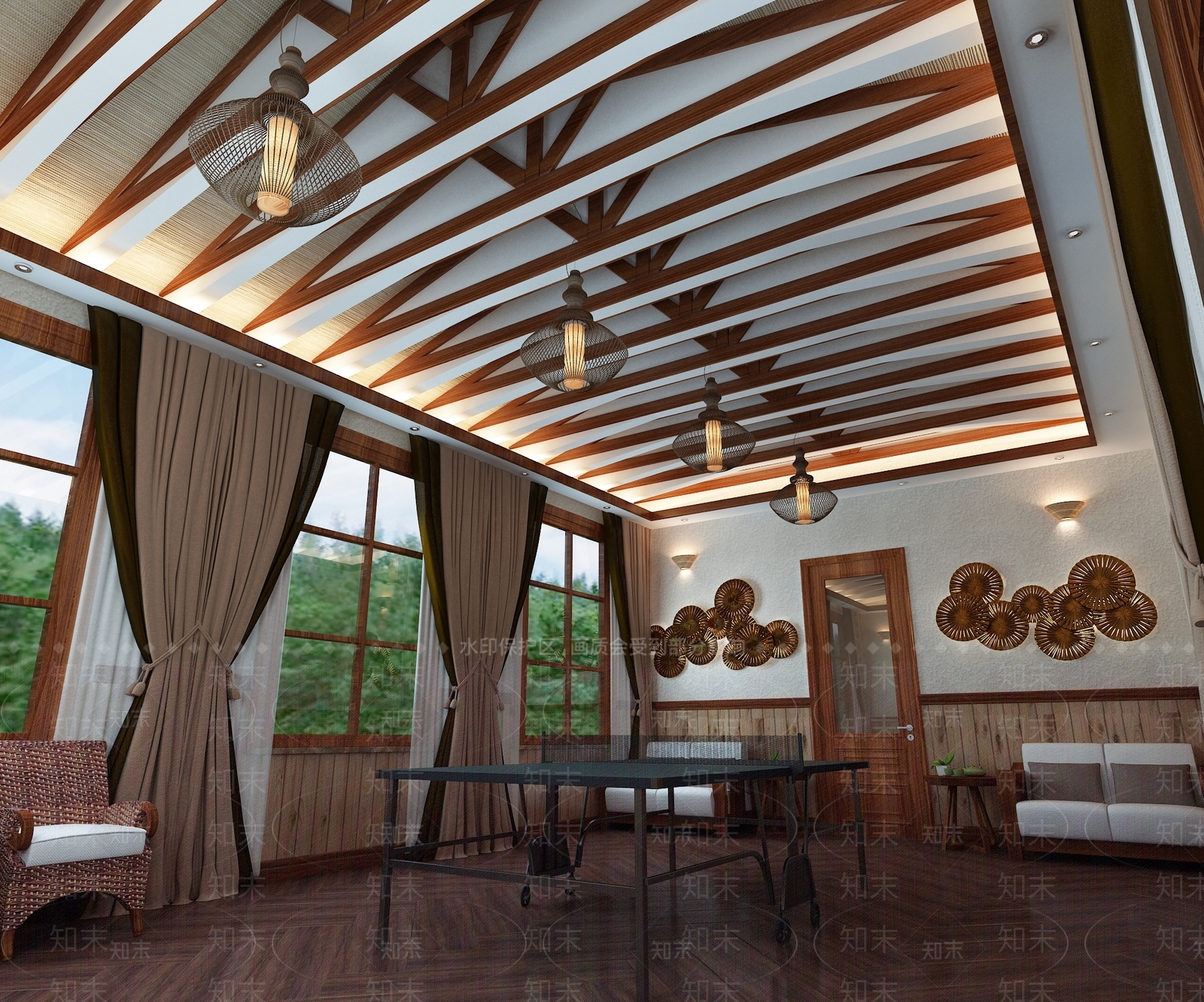 欧式民宿3D模型下载【ID:971309623】