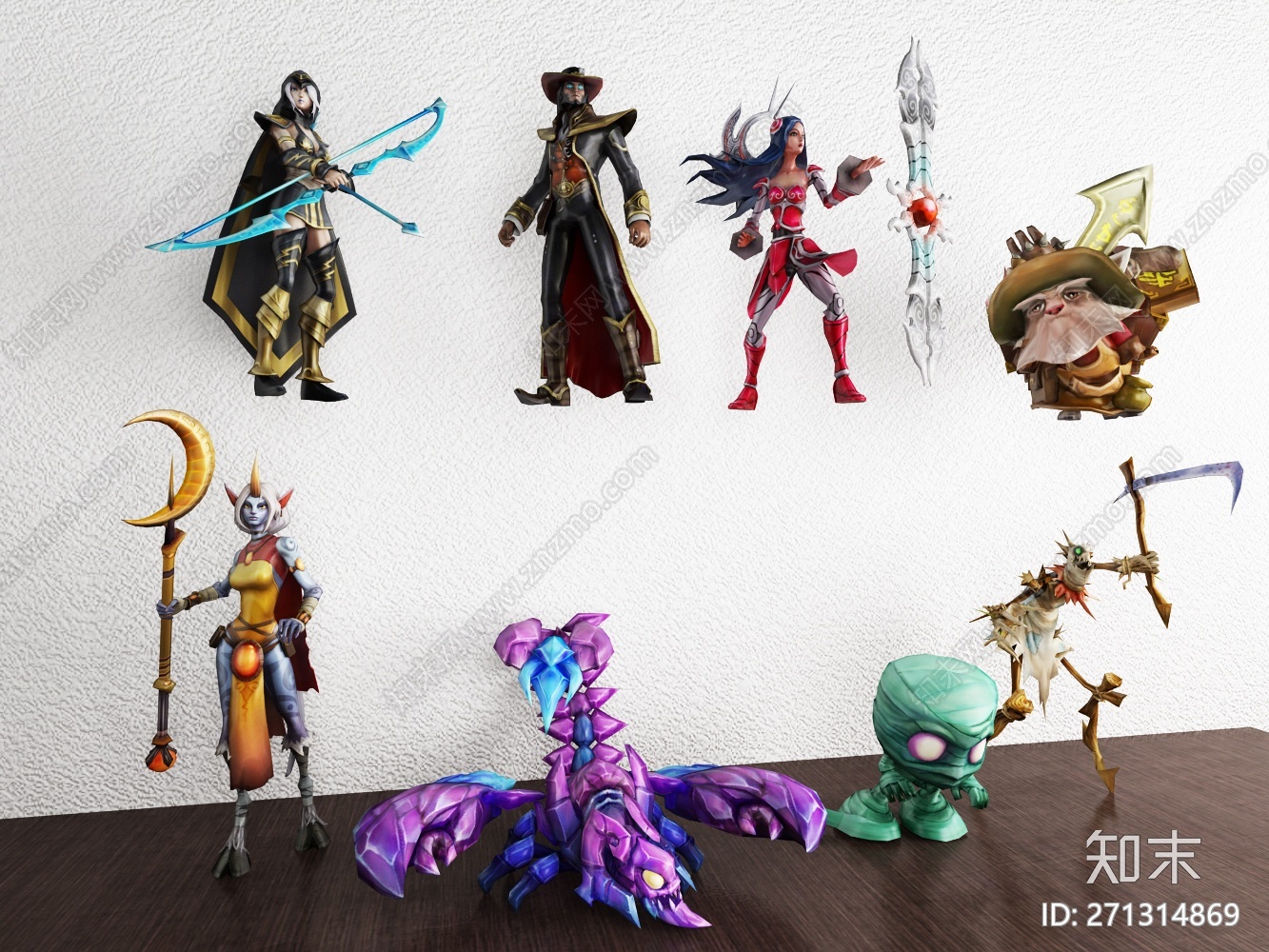 现代游戏人物CG模型下载【ID:271314869】