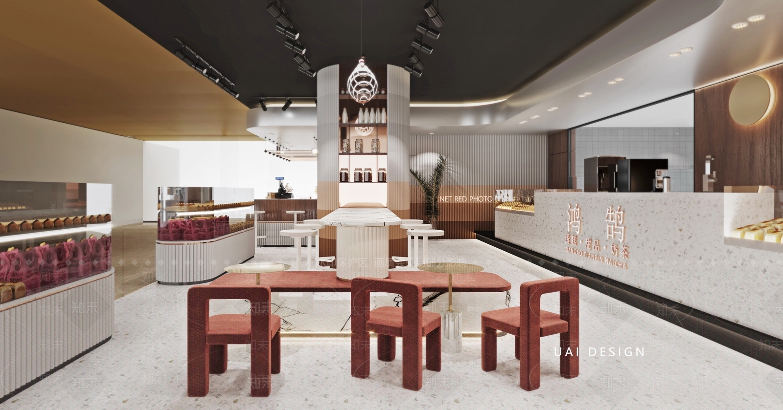 现代奶茶咖啡店3D模型下载【ID:271315889】