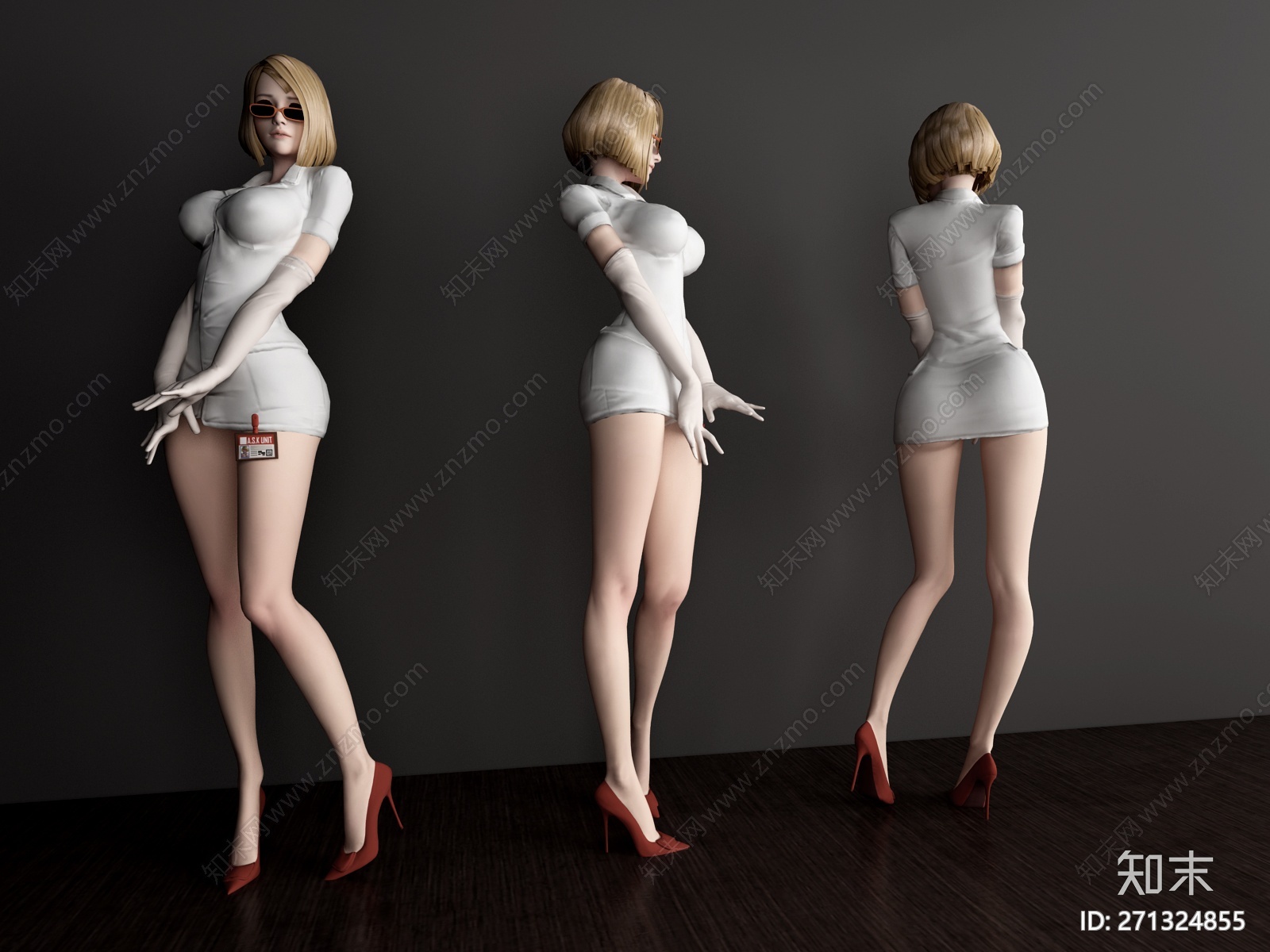 现代人物角色CG模型下载【ID:271324855】