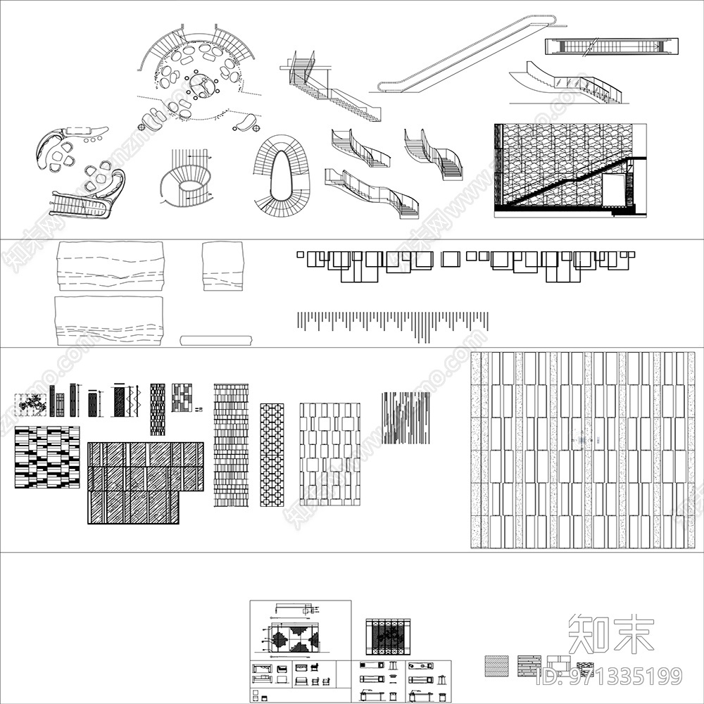 Yabu雅布家具平立面cad施工图下载【ID:971335199】