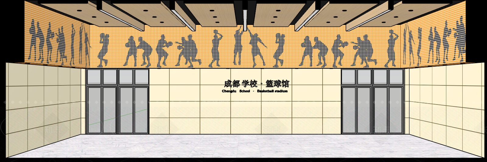 现代风格体育馆SU模型下载【ID:271361467】
