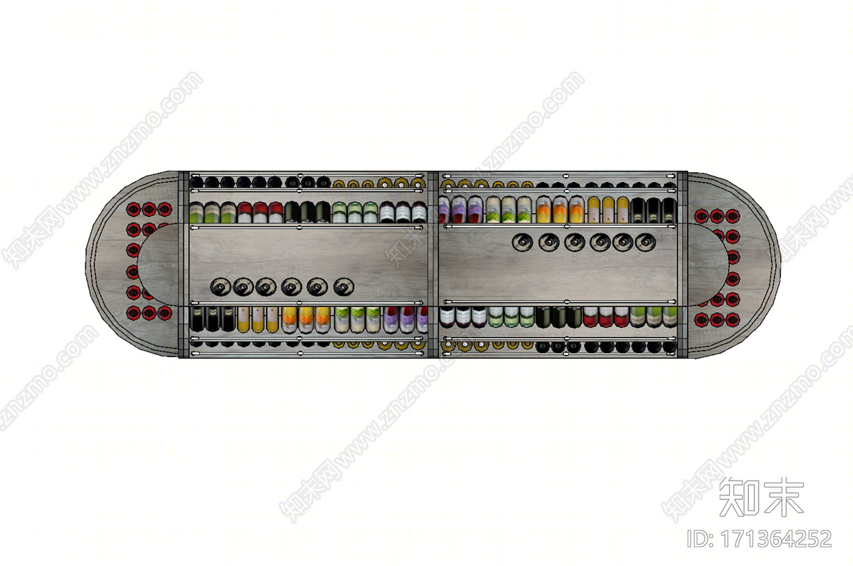 现代红酒架SU模型下载【ID:171364252】
