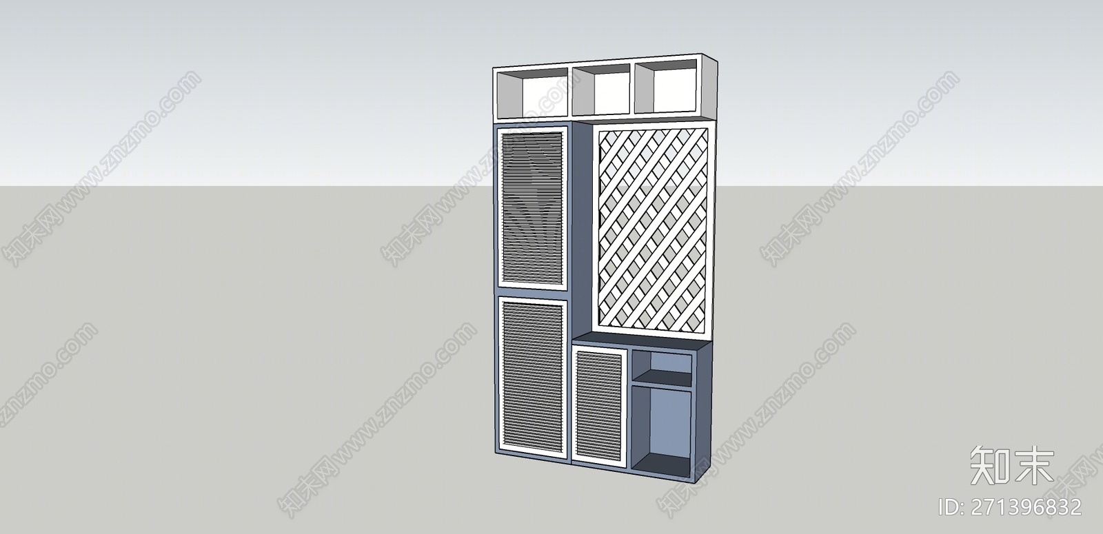 现代风格玄关柜SU模型下载【ID:271396832】
