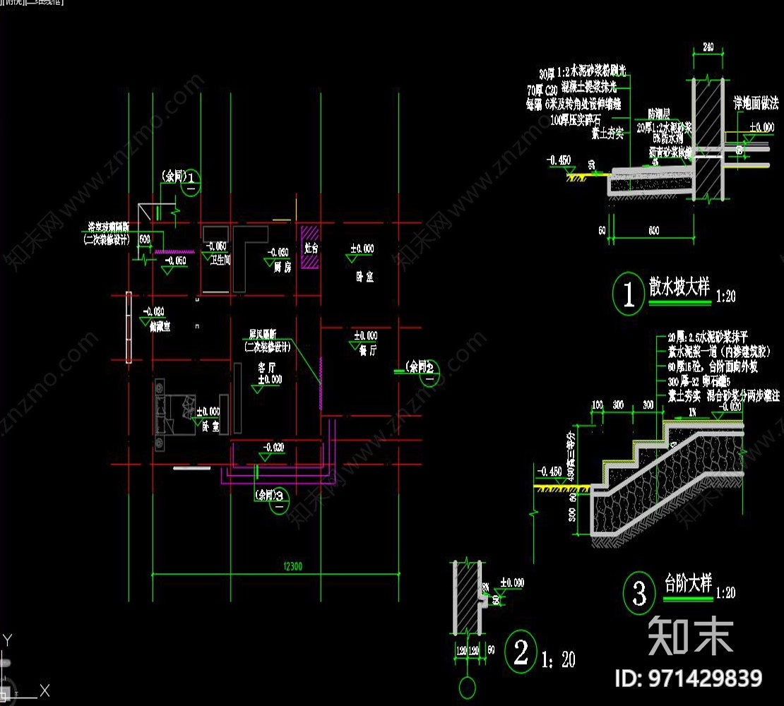 某古典二层别墅全套装饰水电cad施工图下载【ID:971429839】