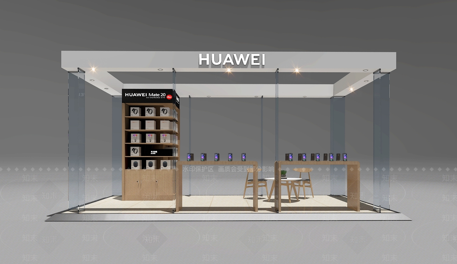 现代手机展厅3D模型下载【ID:571429480】