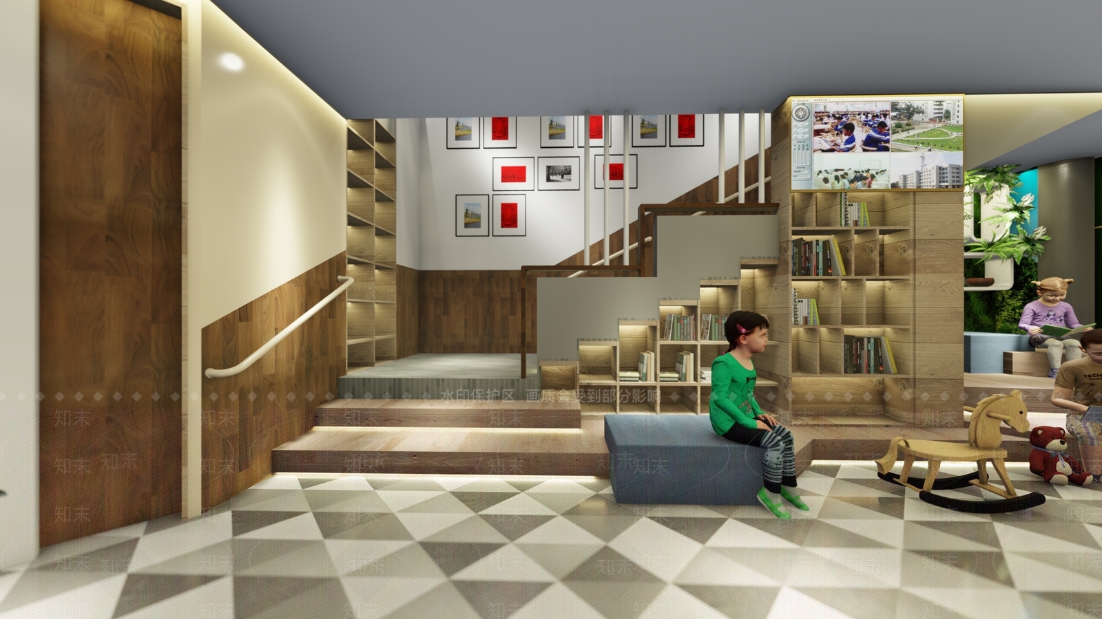 现代风格学校SU模型下载【ID:571455324】