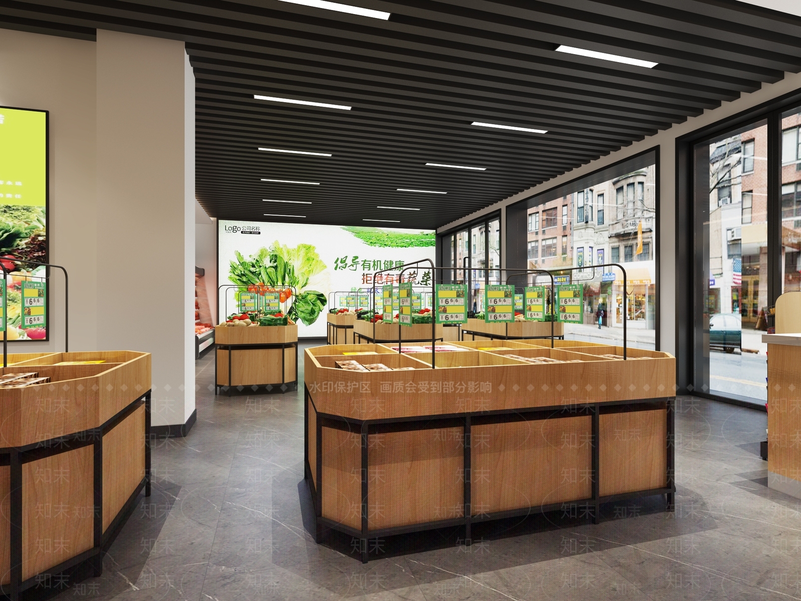 现代超市3D模型下载【ID:571471329】