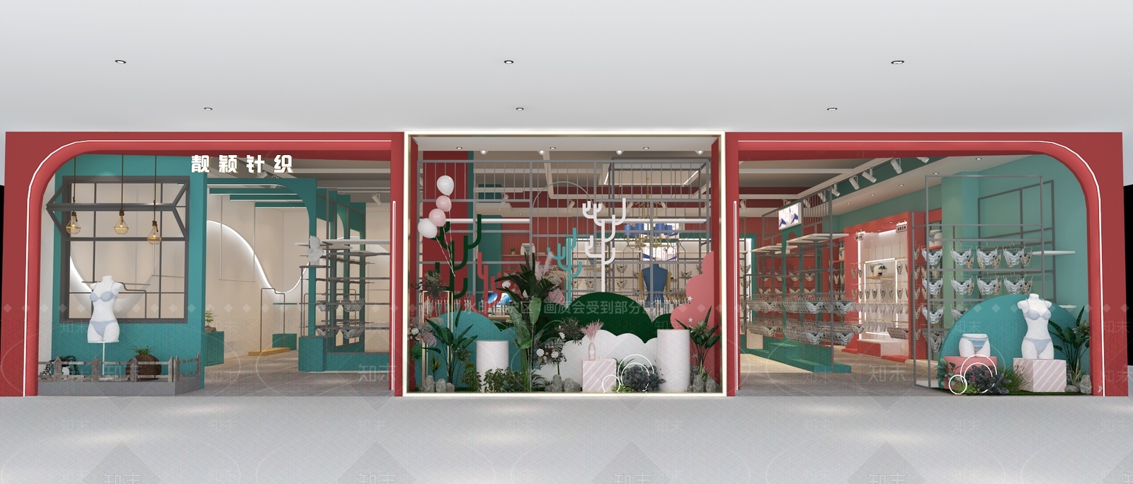 现代内衣针织专卖店3D模型下载【ID:371596269】