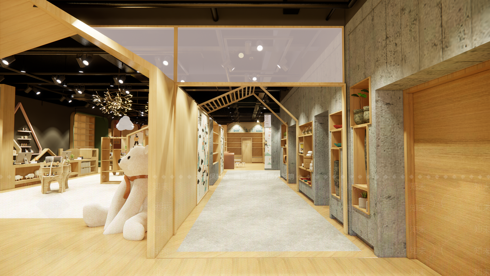 北欧风格书店SU模型下载【ID:671665498】