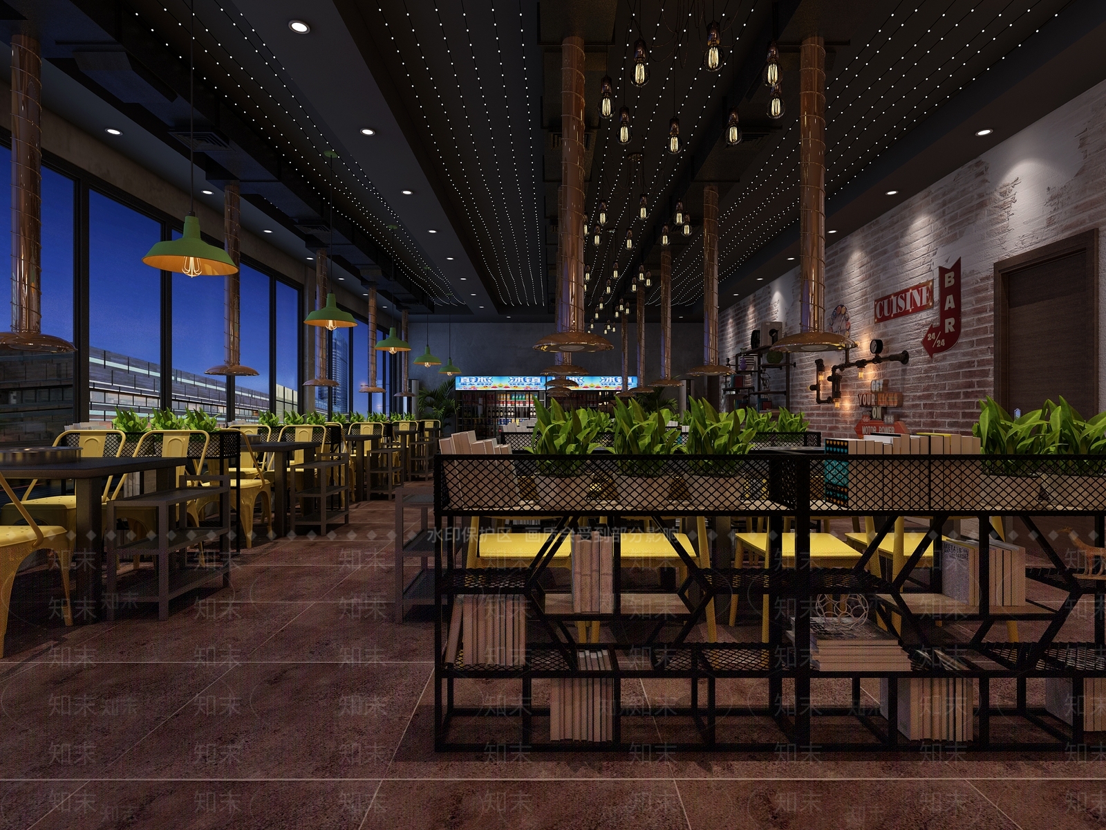 工业风烧烤店3D模型下载【ID:371674549】