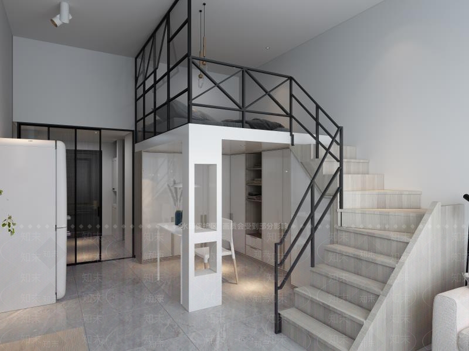 北欧单身公寓3D模型下载【ID:971713712】
