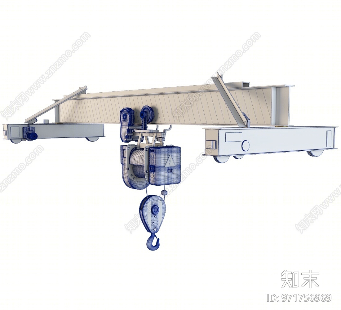 现代起重机3D模型下载【ID:971756969】