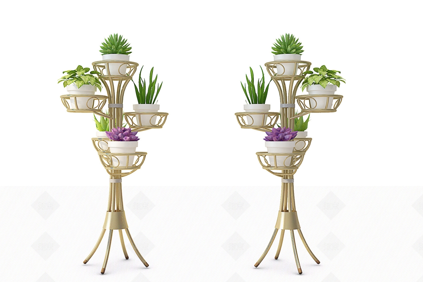 现代花架3D模型下载【ID:371787570】
