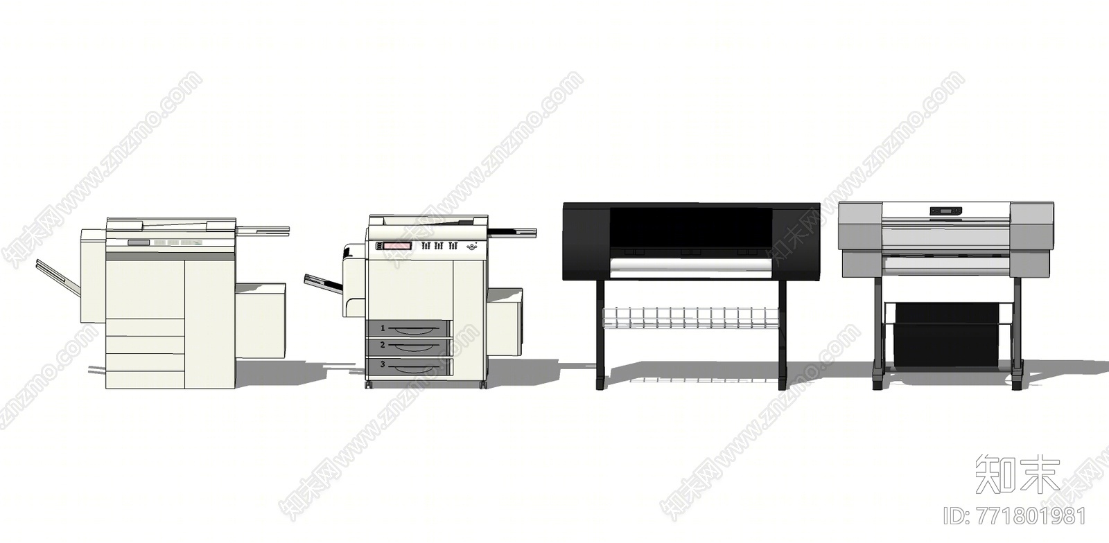 打印机SU模型下载【ID:771801981】