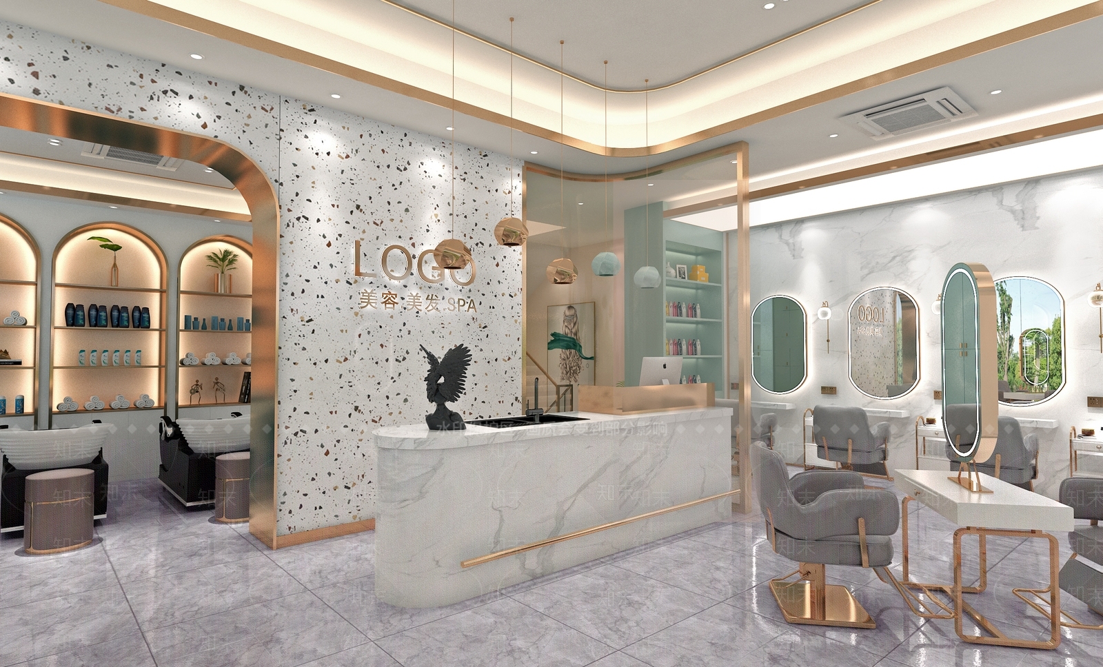 现代理发店3D模型下载【ID:971809565】
