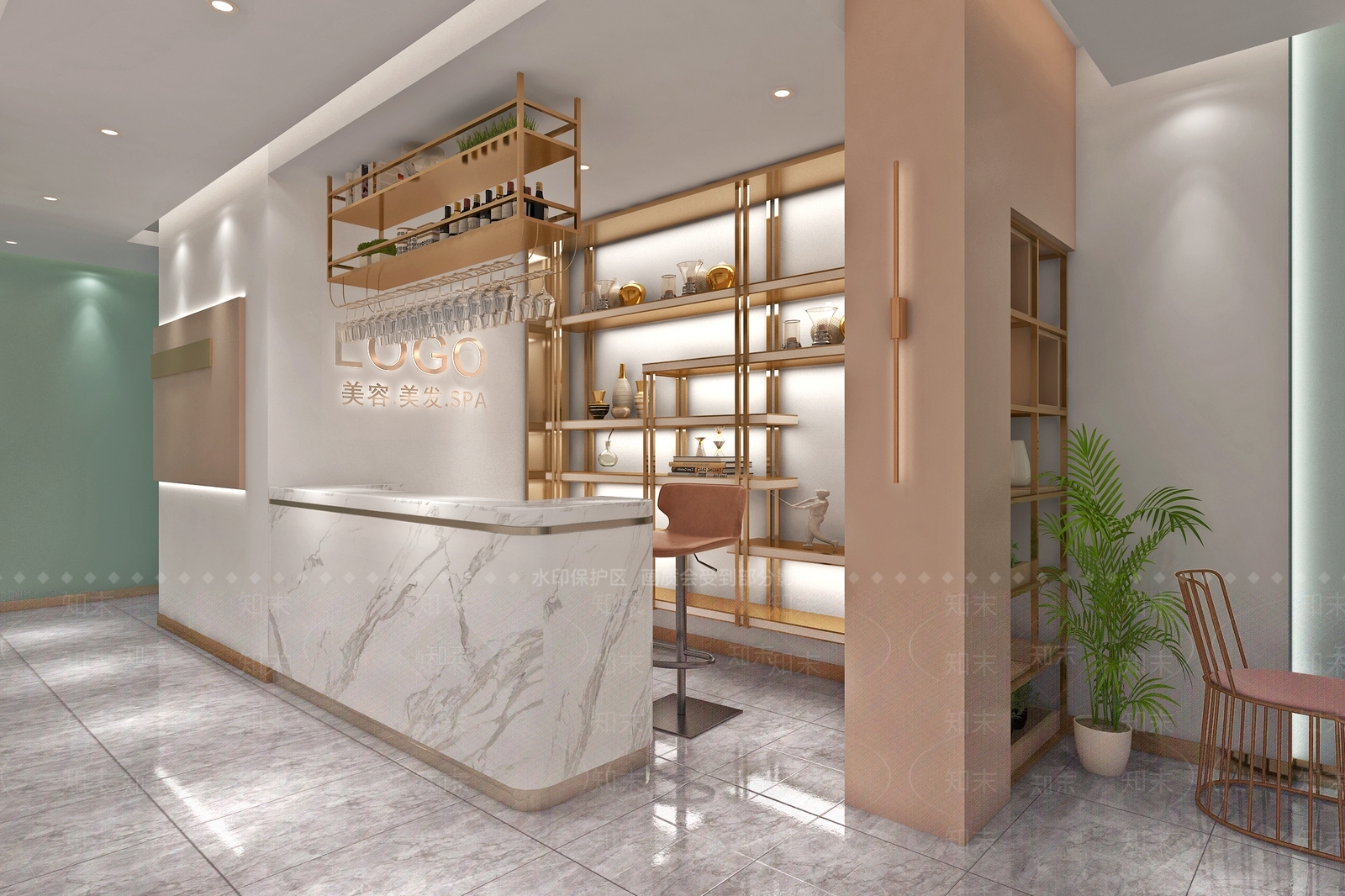 现代美容理发3D模型下载【ID:971809573】