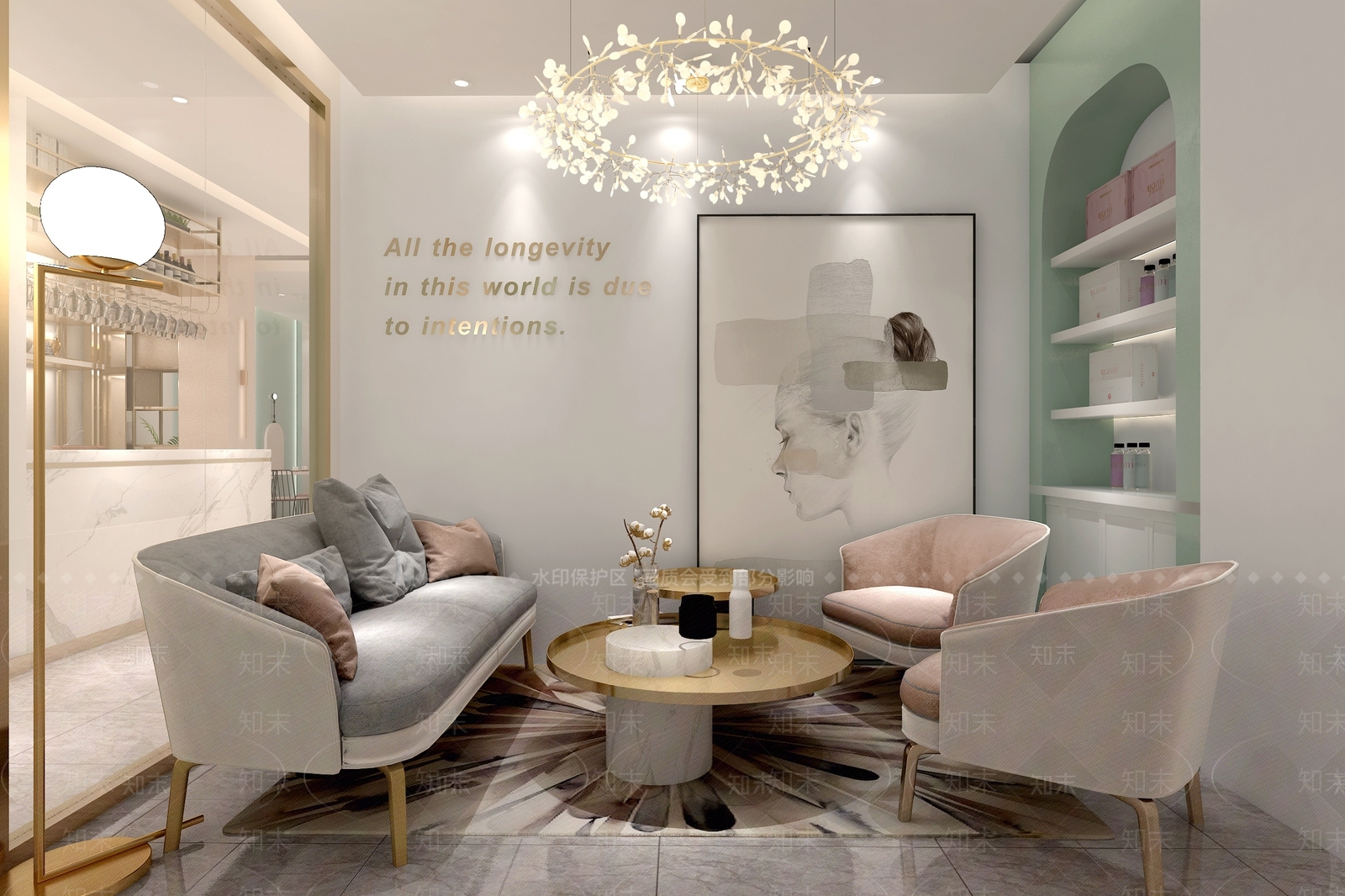现代美容理发3D模型下载【ID:971809573】