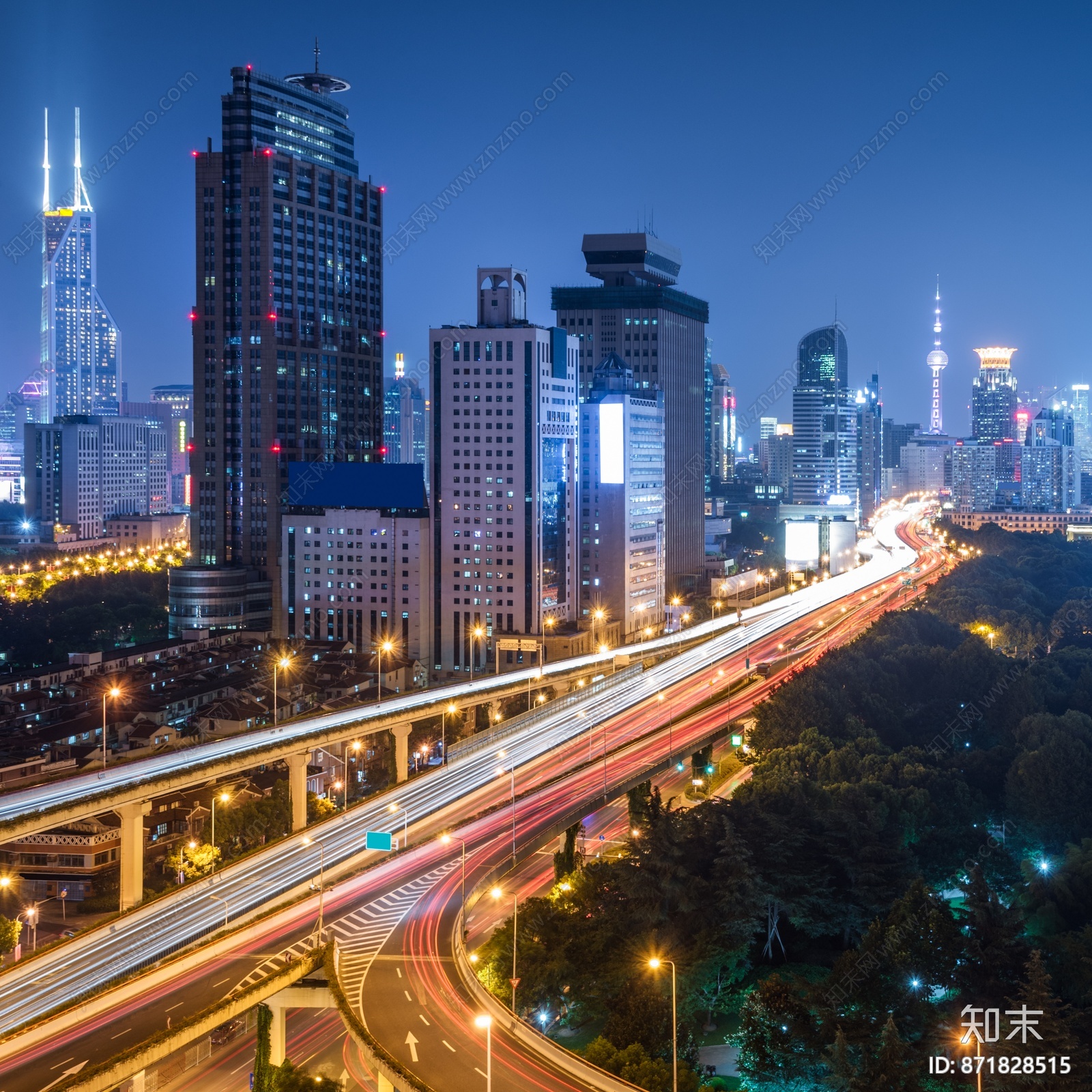 高清窗外城市夜景贴图下载