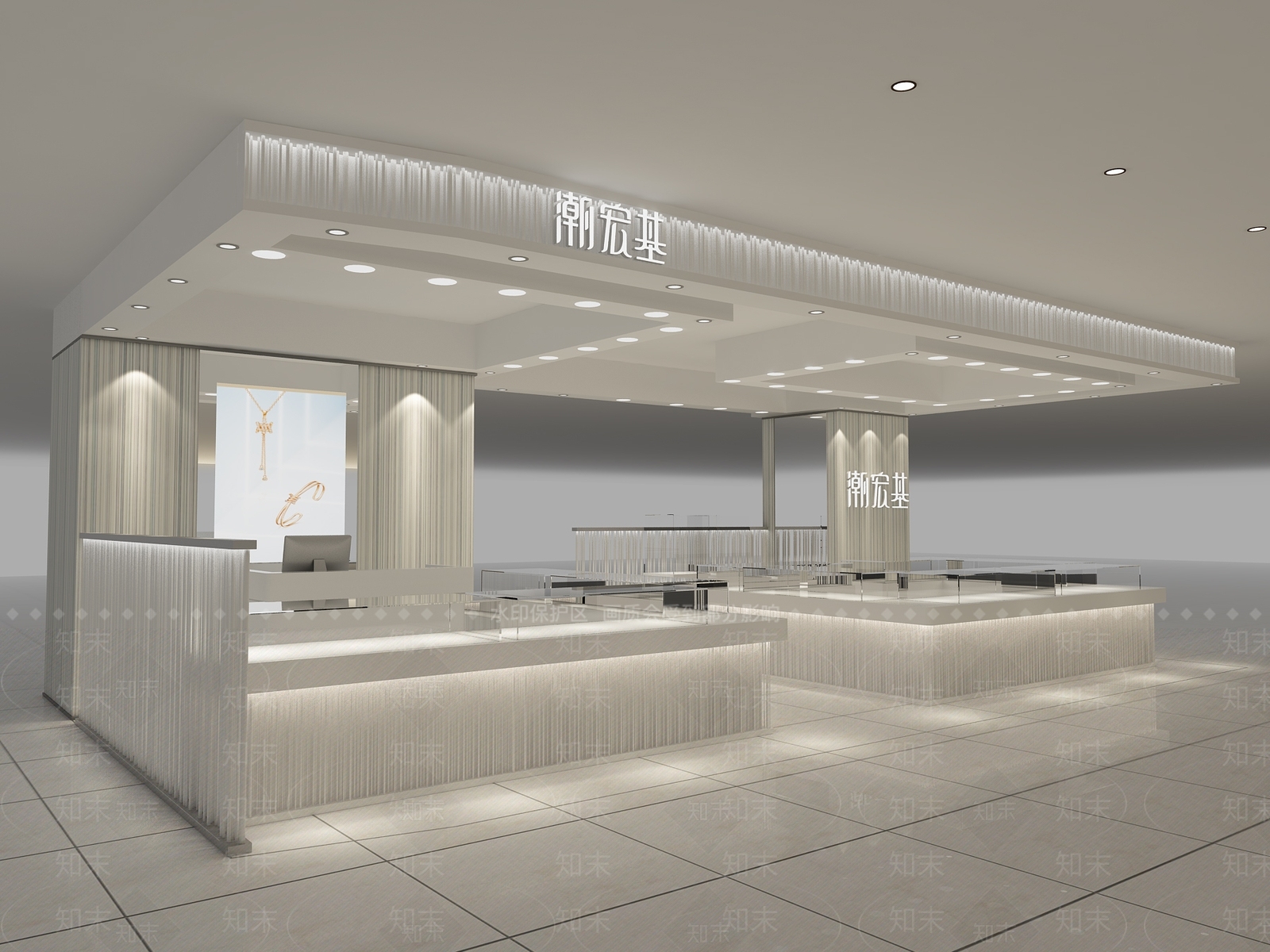 现代珠宝店3D模型下载【ID:571868864】