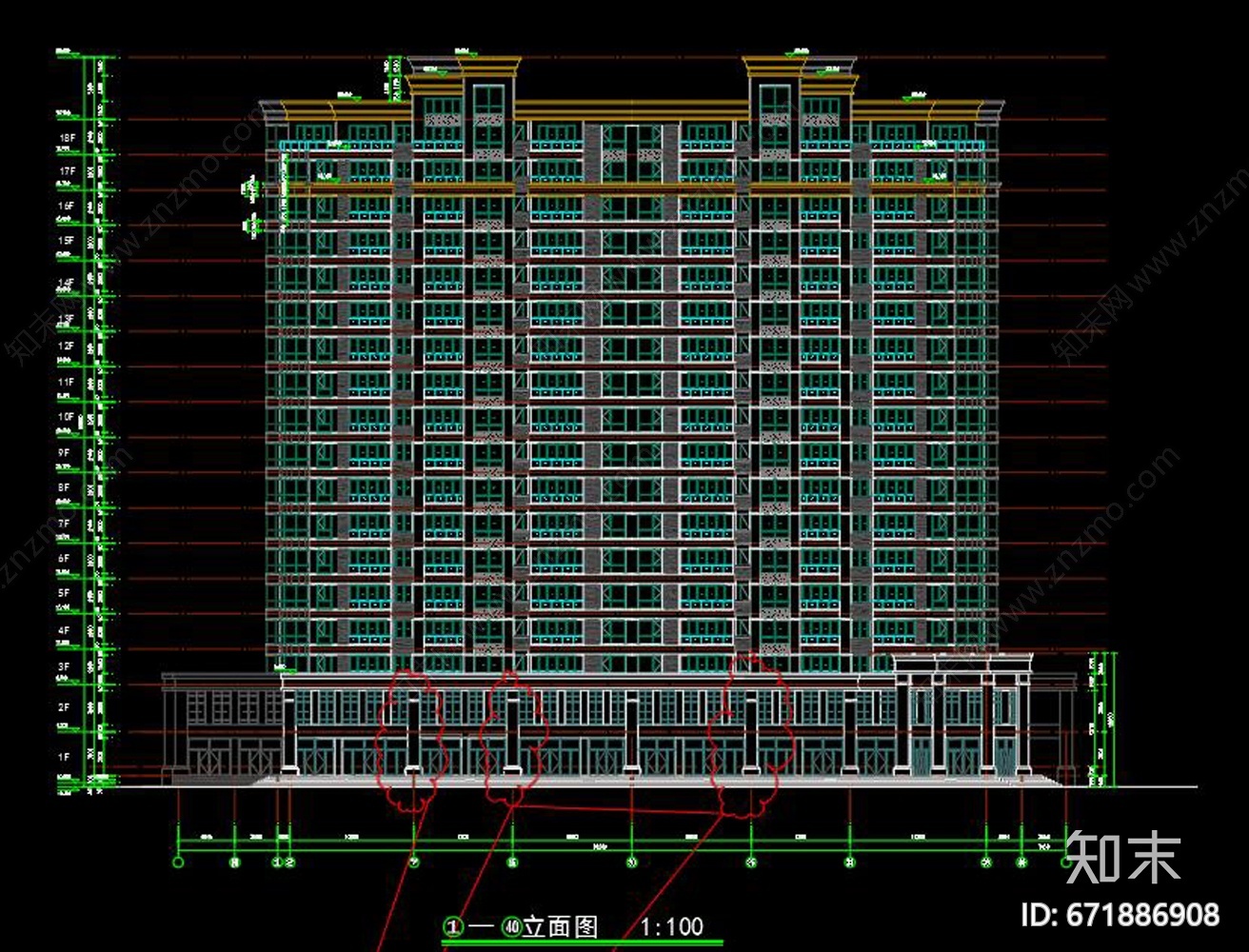 某高层建筑施工图下载【ID:671886908】