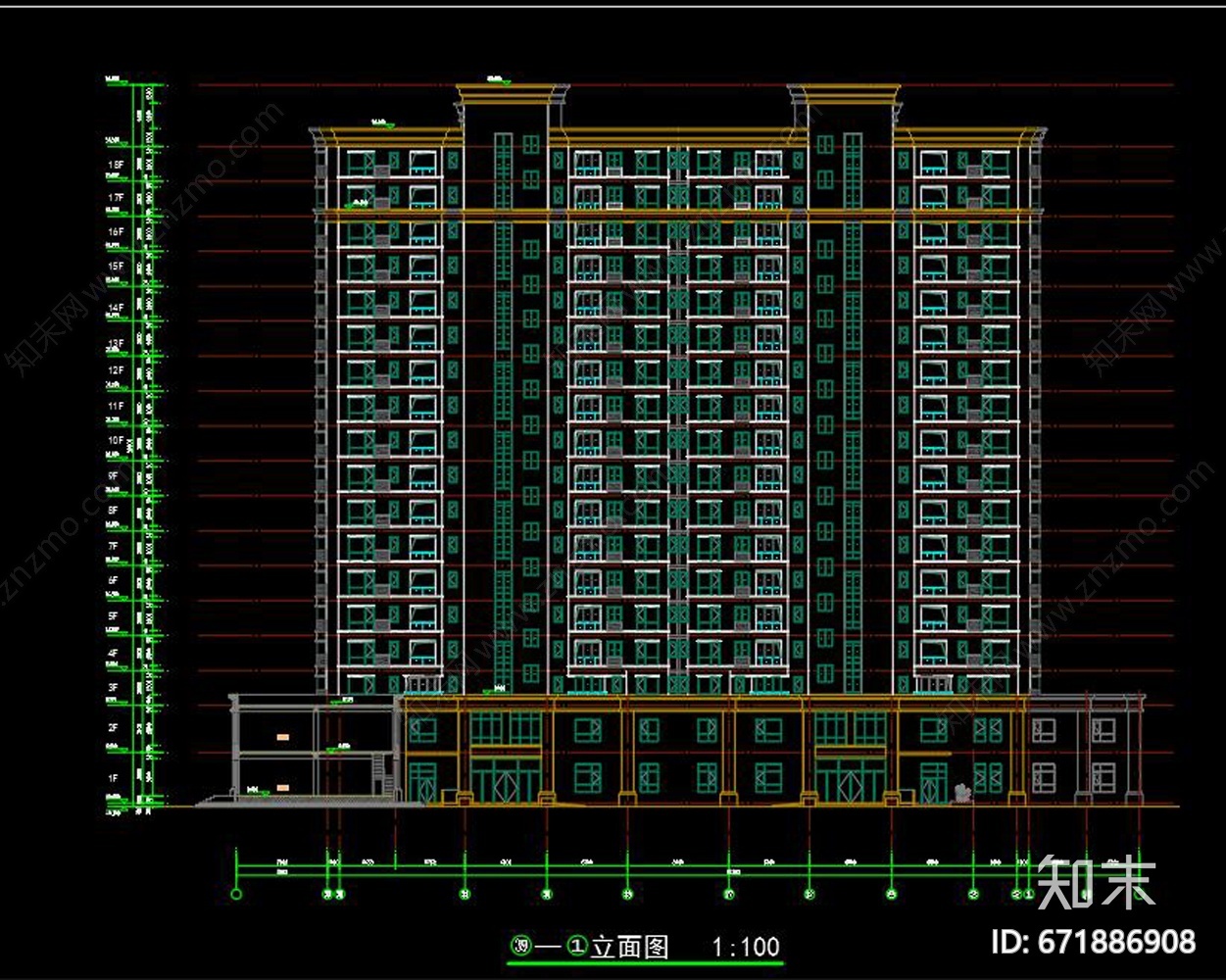 某高层建筑施工图下载【ID:671886908】