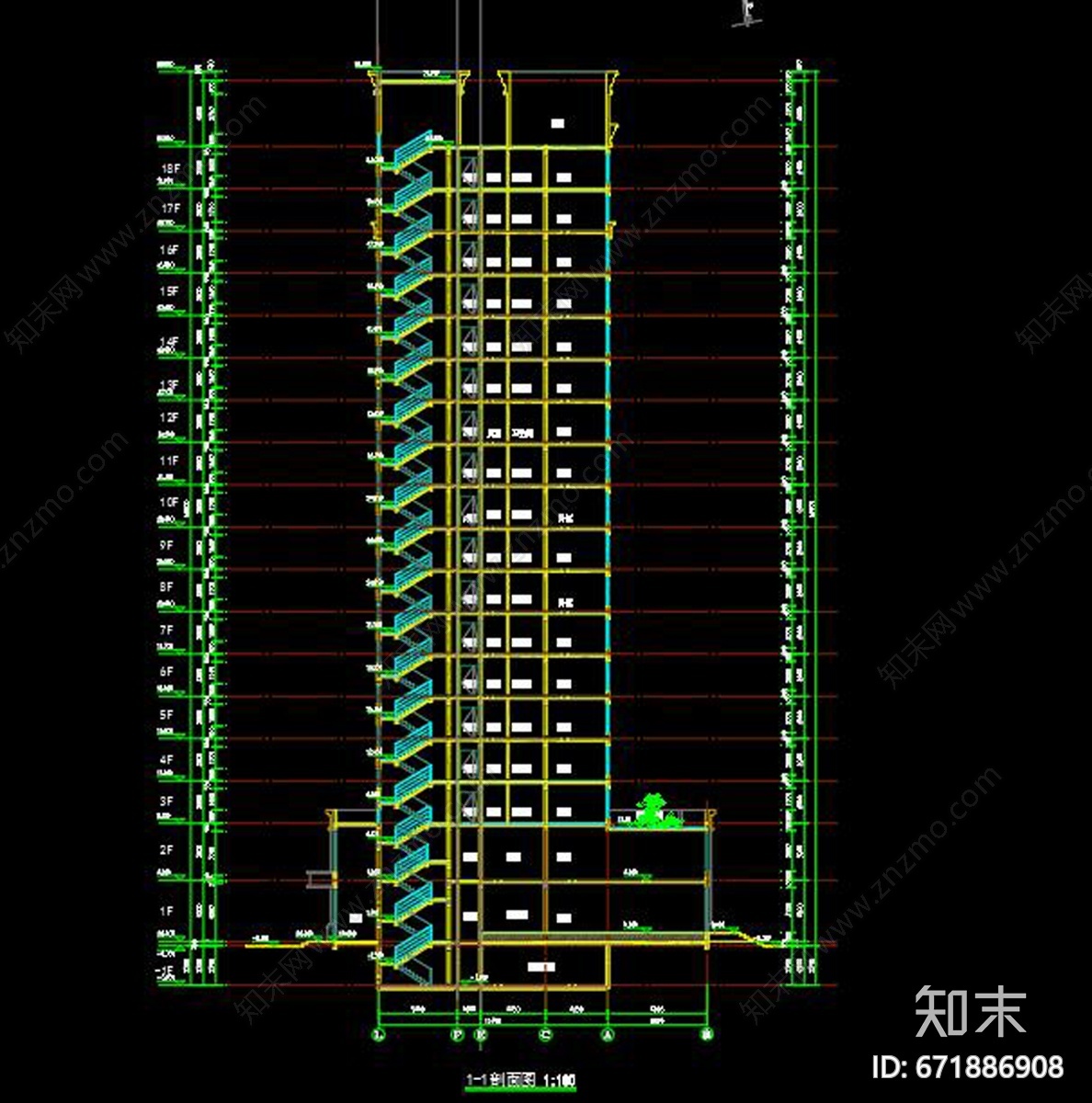 某高层建筑施工图下载【ID:671886908】