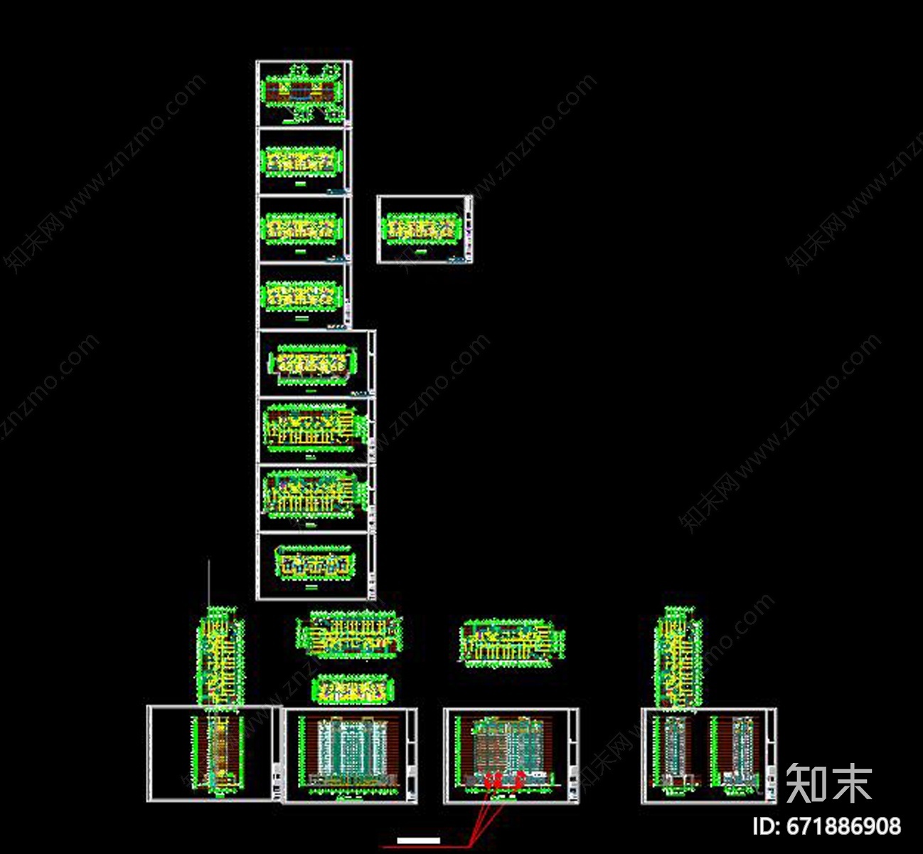 某高层建筑施工图下载【ID:671886908】