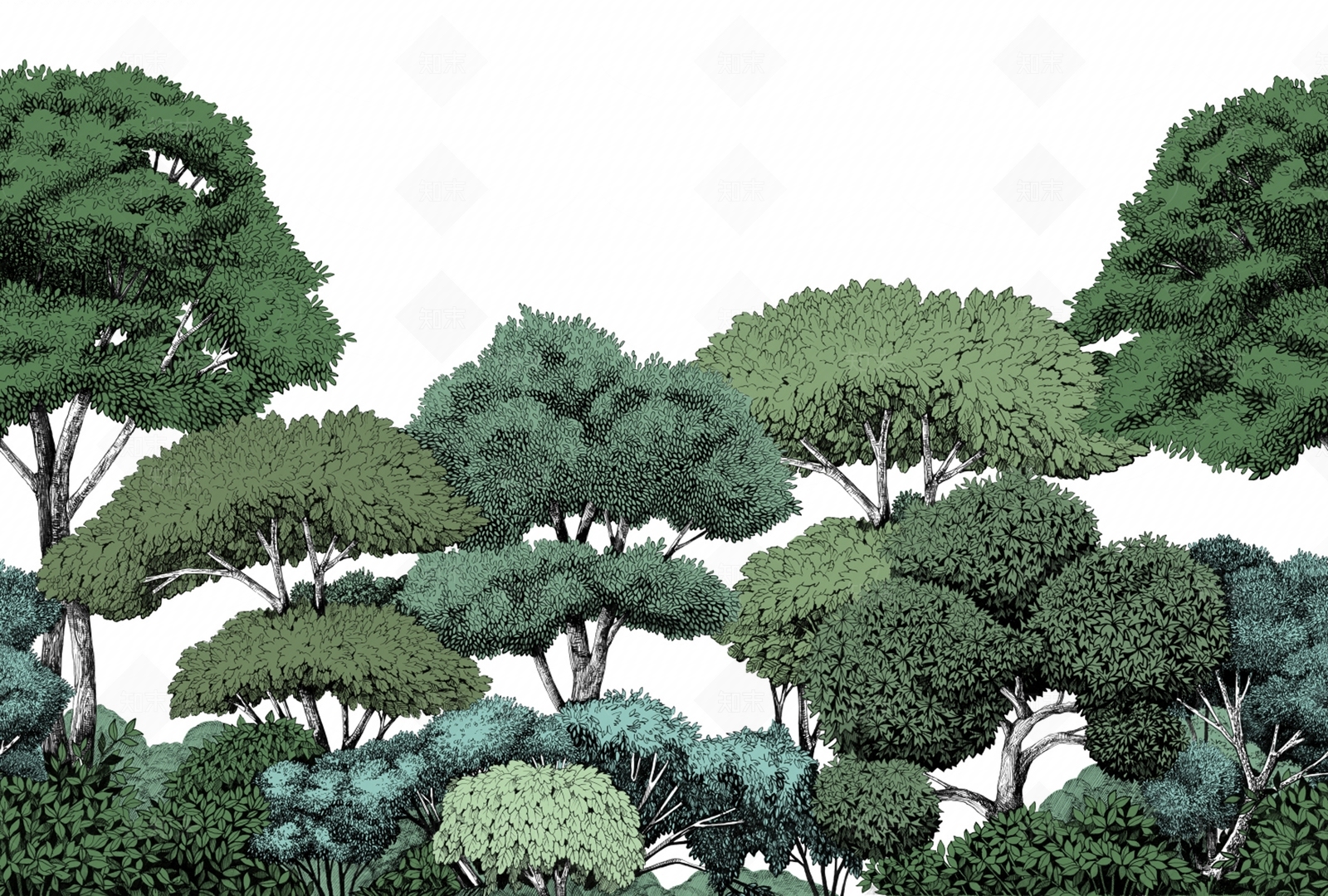 森林壁画贴图下载【ID:371948072】