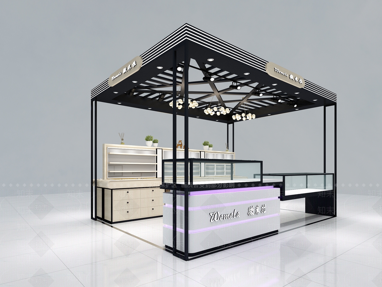 工业风商场展区3D模型下载【ID:271967916】