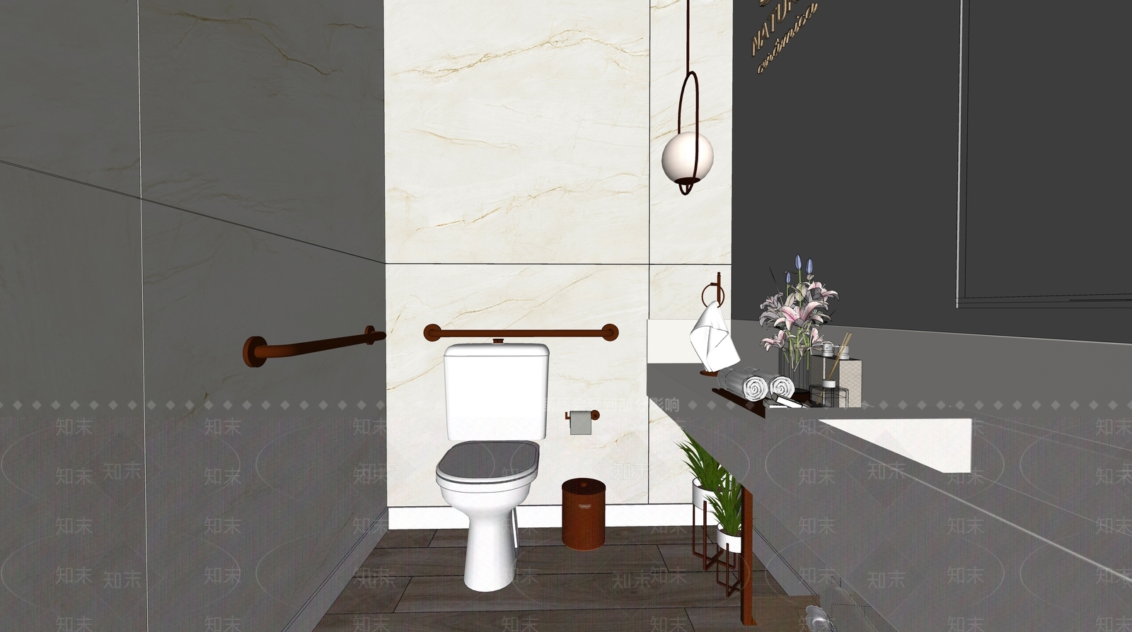 现代风格淋浴间SU模型下载【ID:771978744】