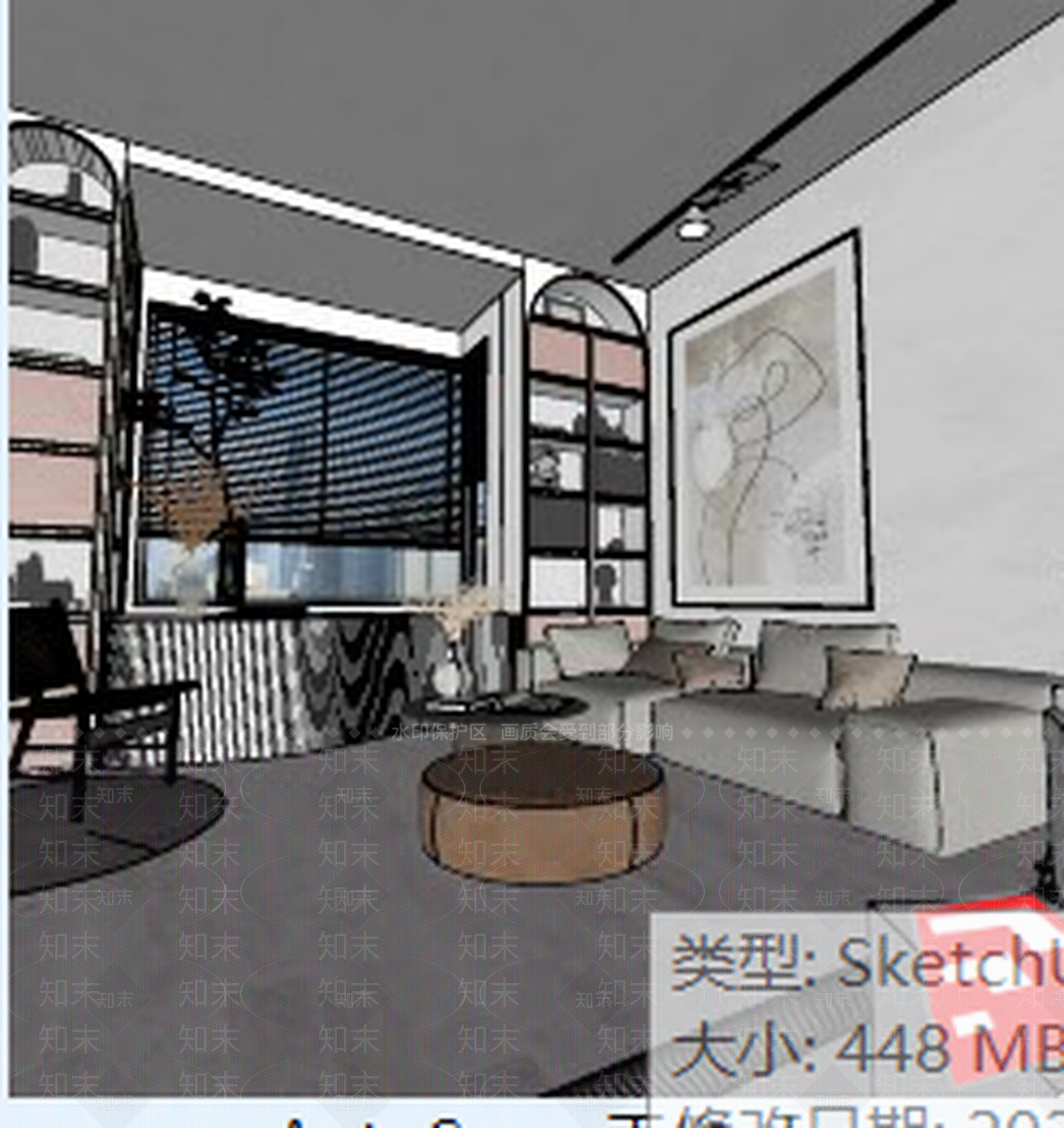 现代摄影直播工作室SU模型下载【ID:371991606】