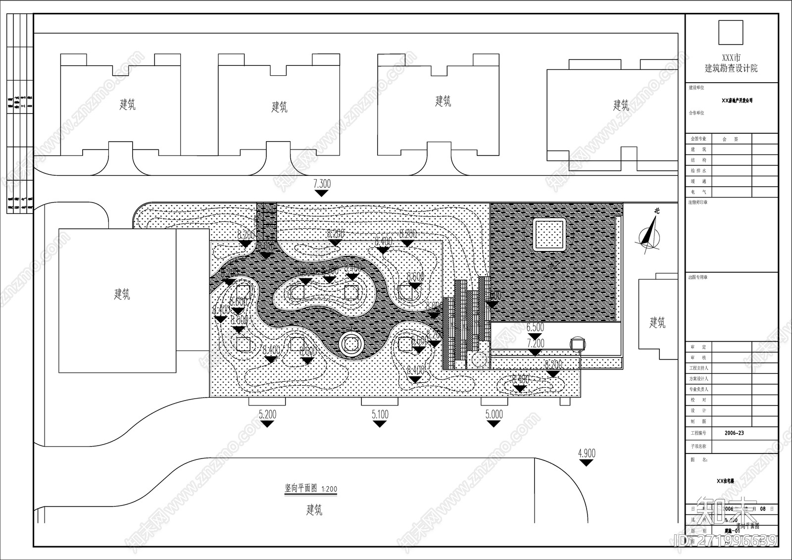 屋顶花园土建绿化cad施工图下载【ID:271996639】