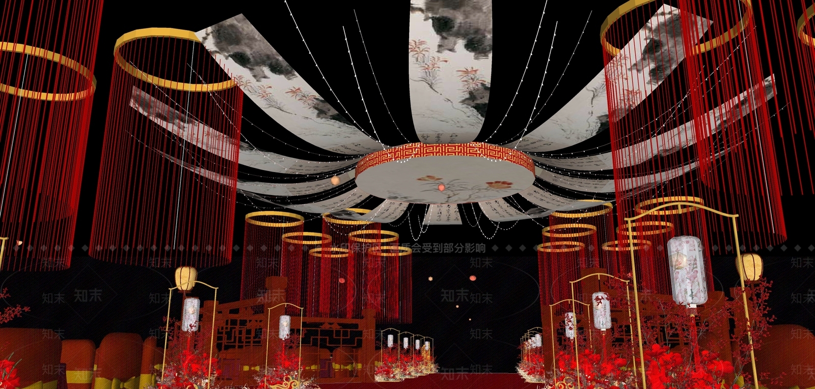 新中式风格摆件SU模型下载【ID:972005607】