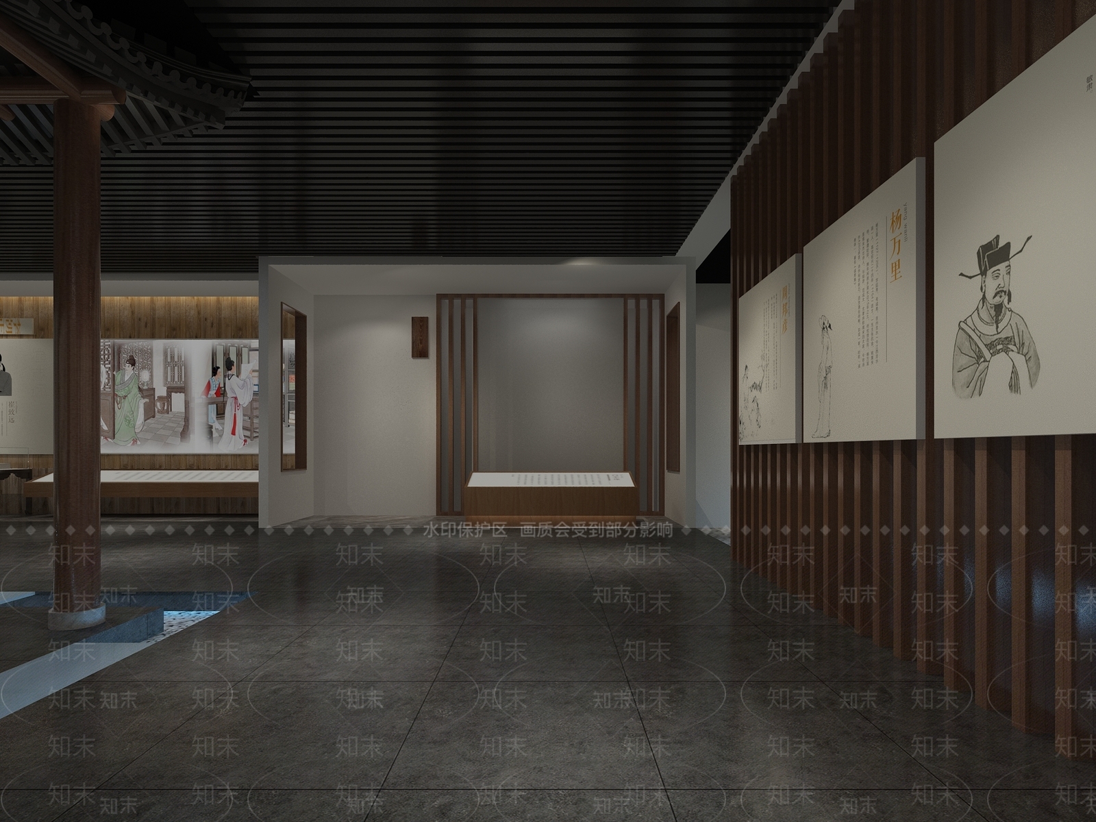 新中式博物馆3D模型下载【ID:972021779】