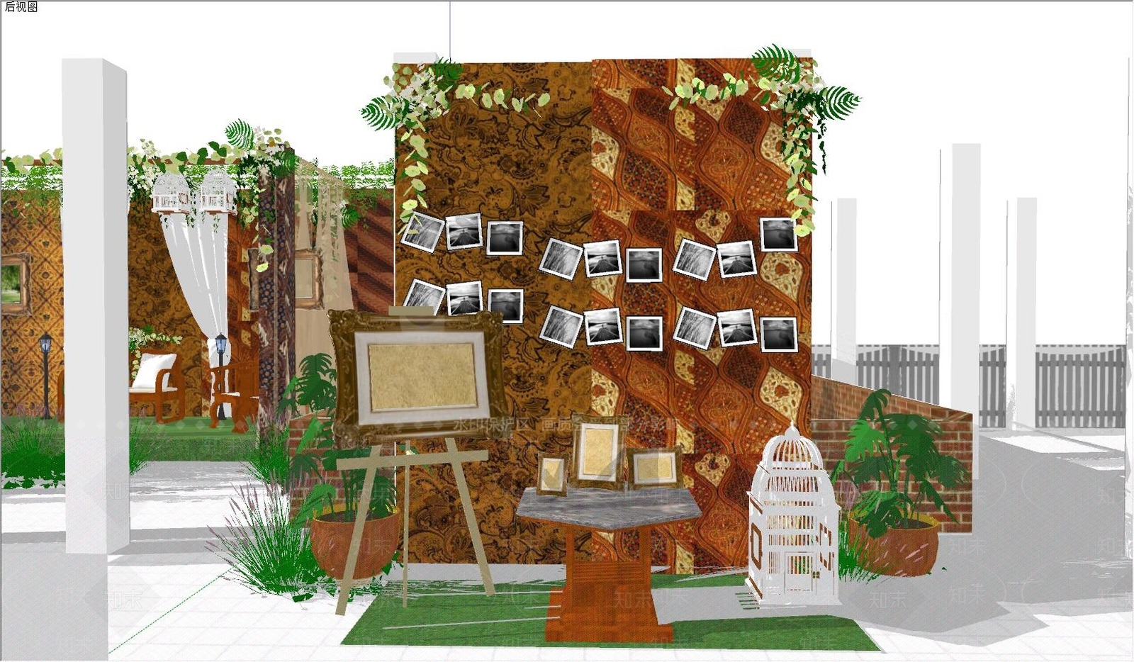 欧式风格展厅SU模型下载【ID:272031902】
