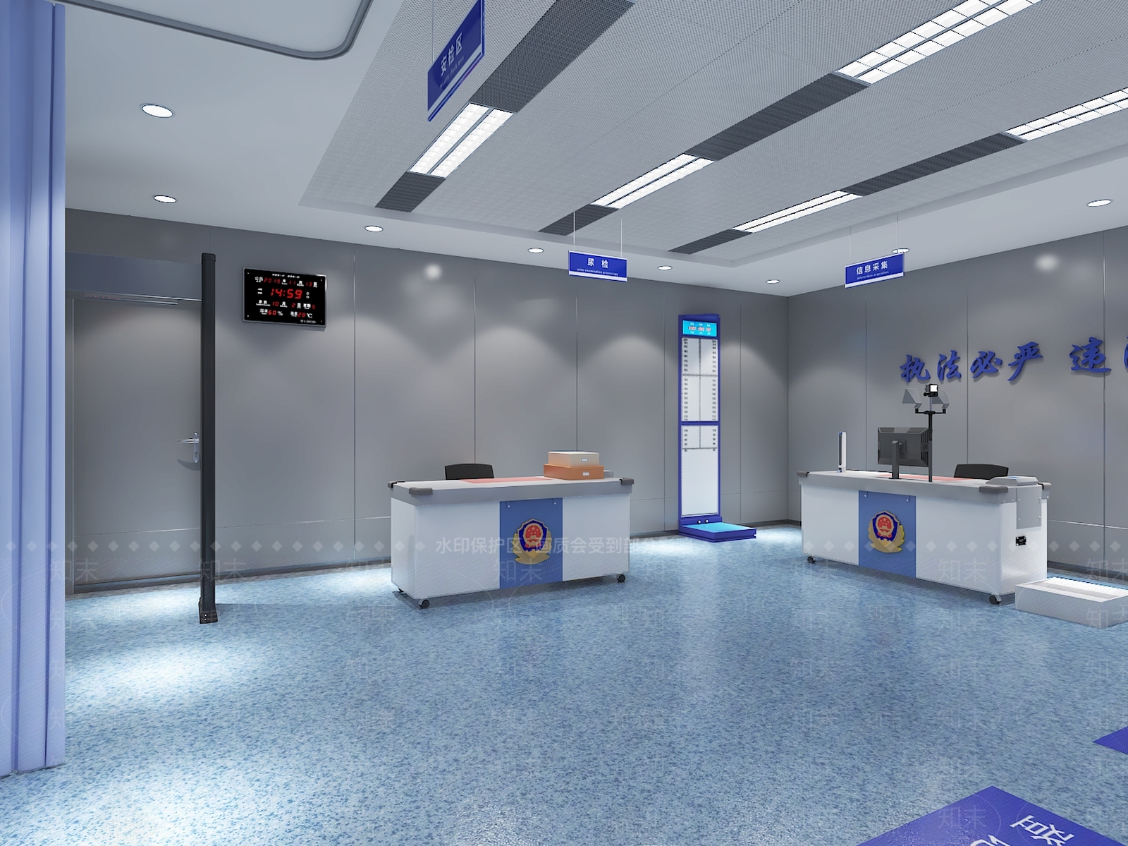 现代警察局3D模型下载【ID:772057781】