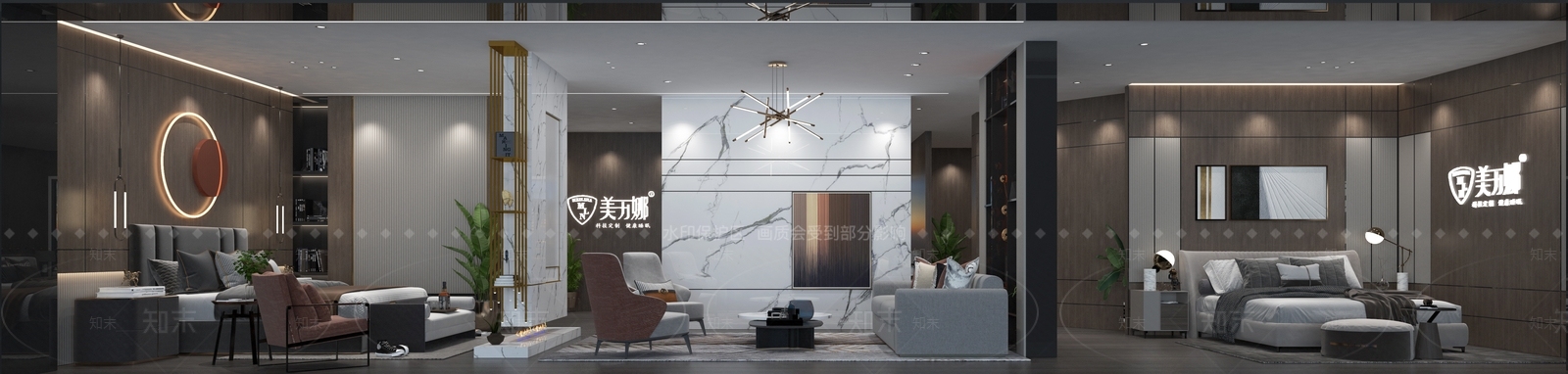现代家居专卖店3D模型下载【ID:372091026】