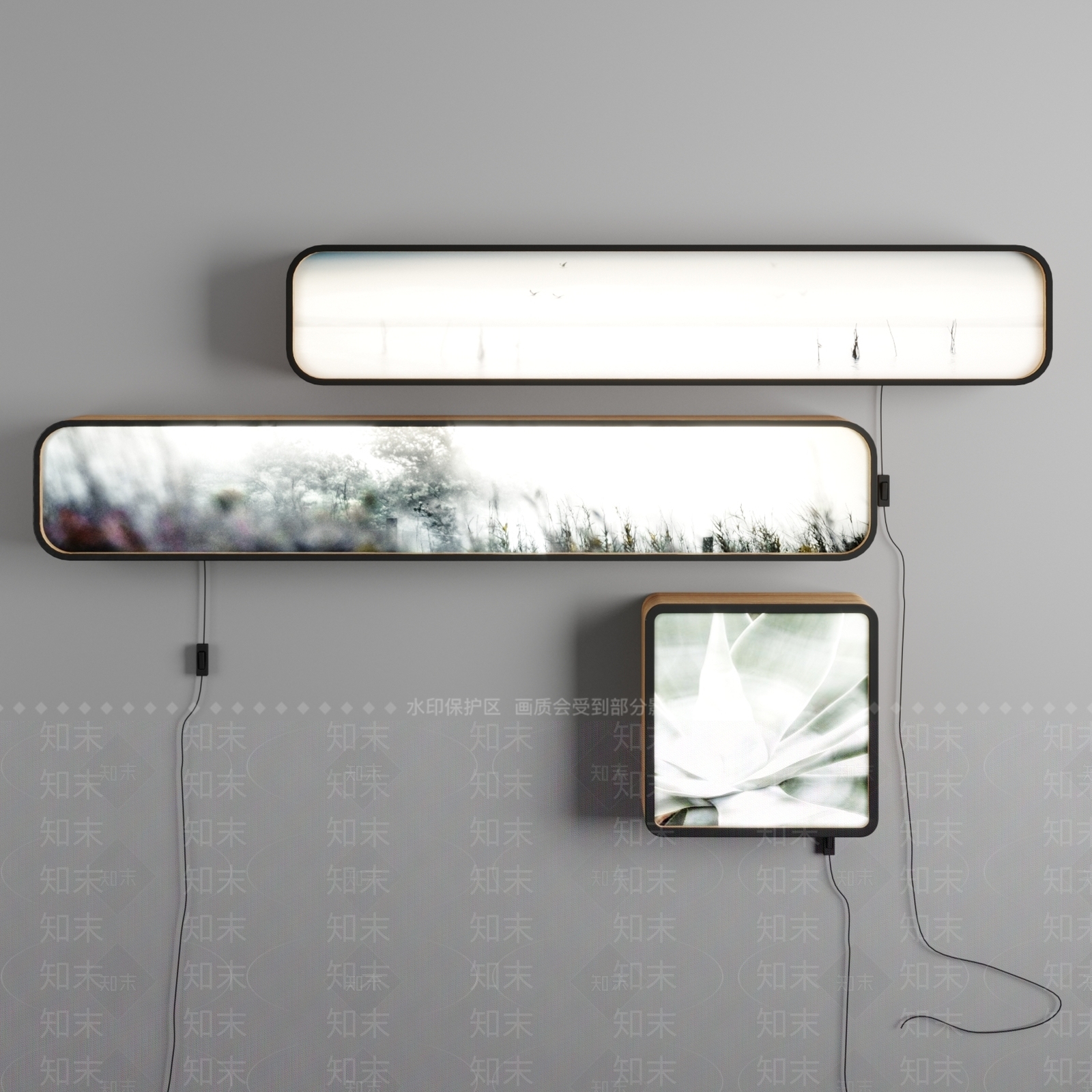 现代灯箱3D模型下载【ID:272090242】