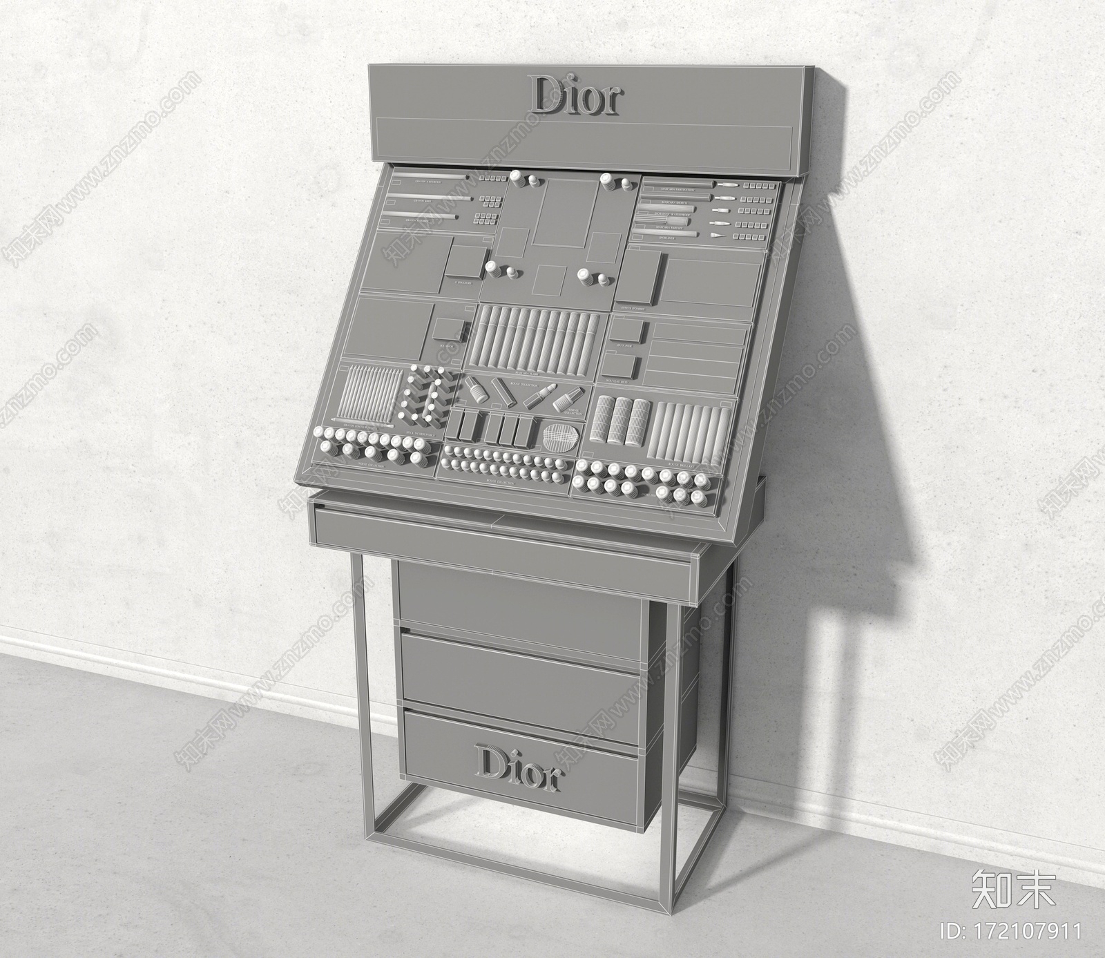 现代展示架3D模型下载【ID:172107911】