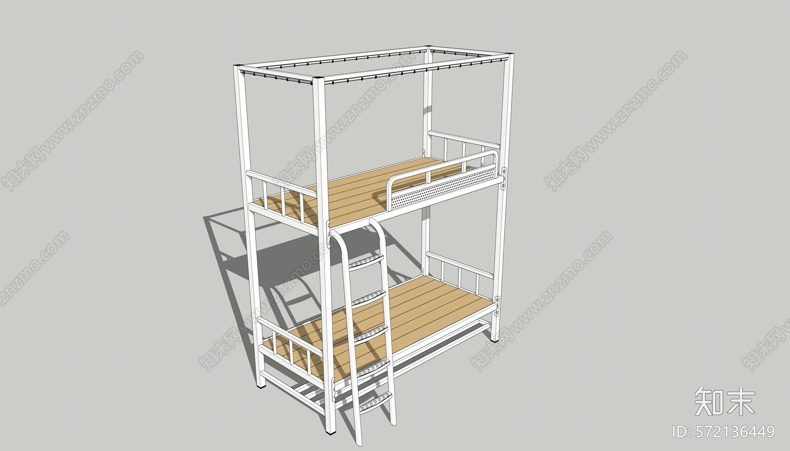 现代双层床SU模型下载【ID:572136449】