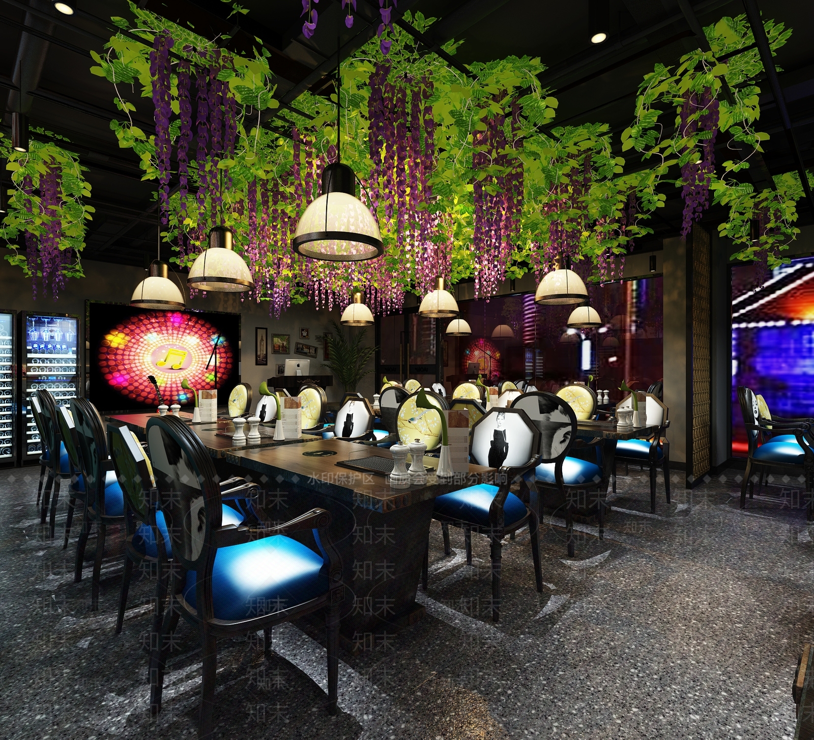 工业风音乐餐厅3D模型下载【ID:272226993】