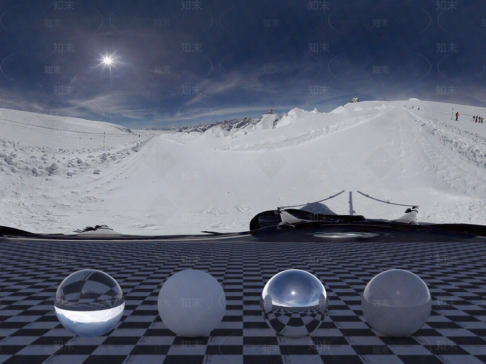 HDR室外雪景贴图下载【ID:572250145】