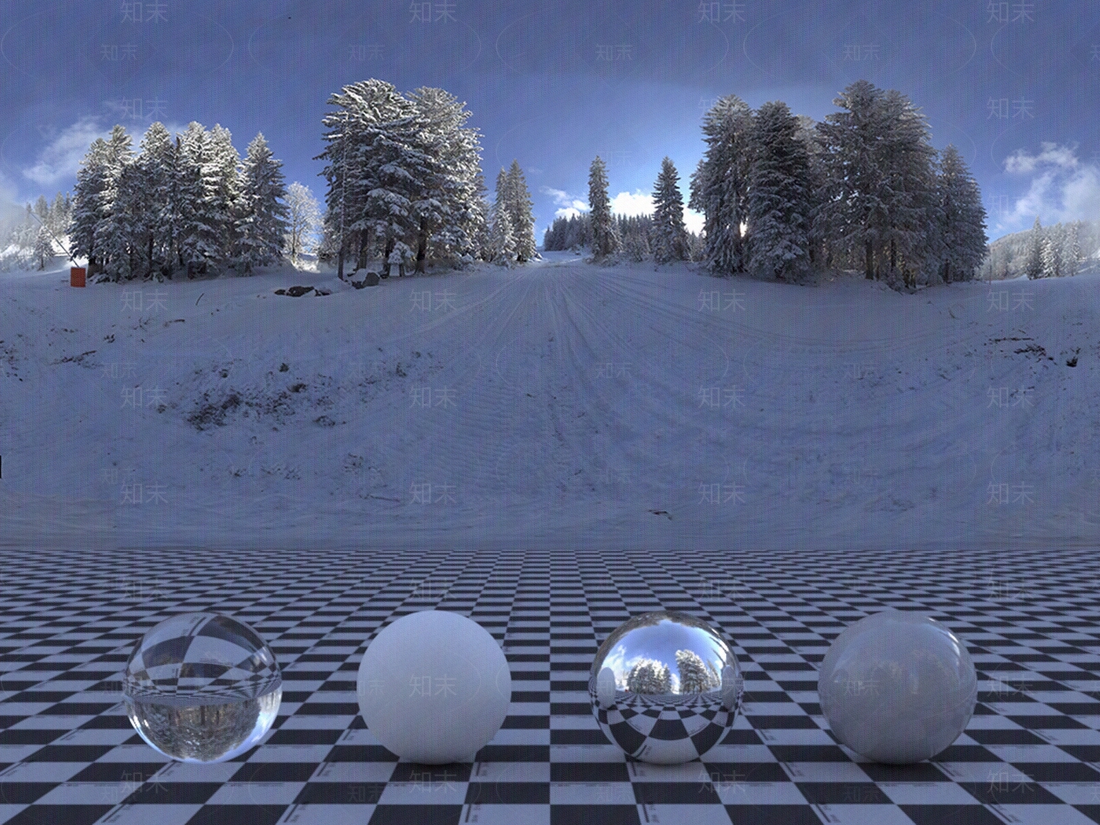 HDR室外雪景贴图下载【ID:572251168】