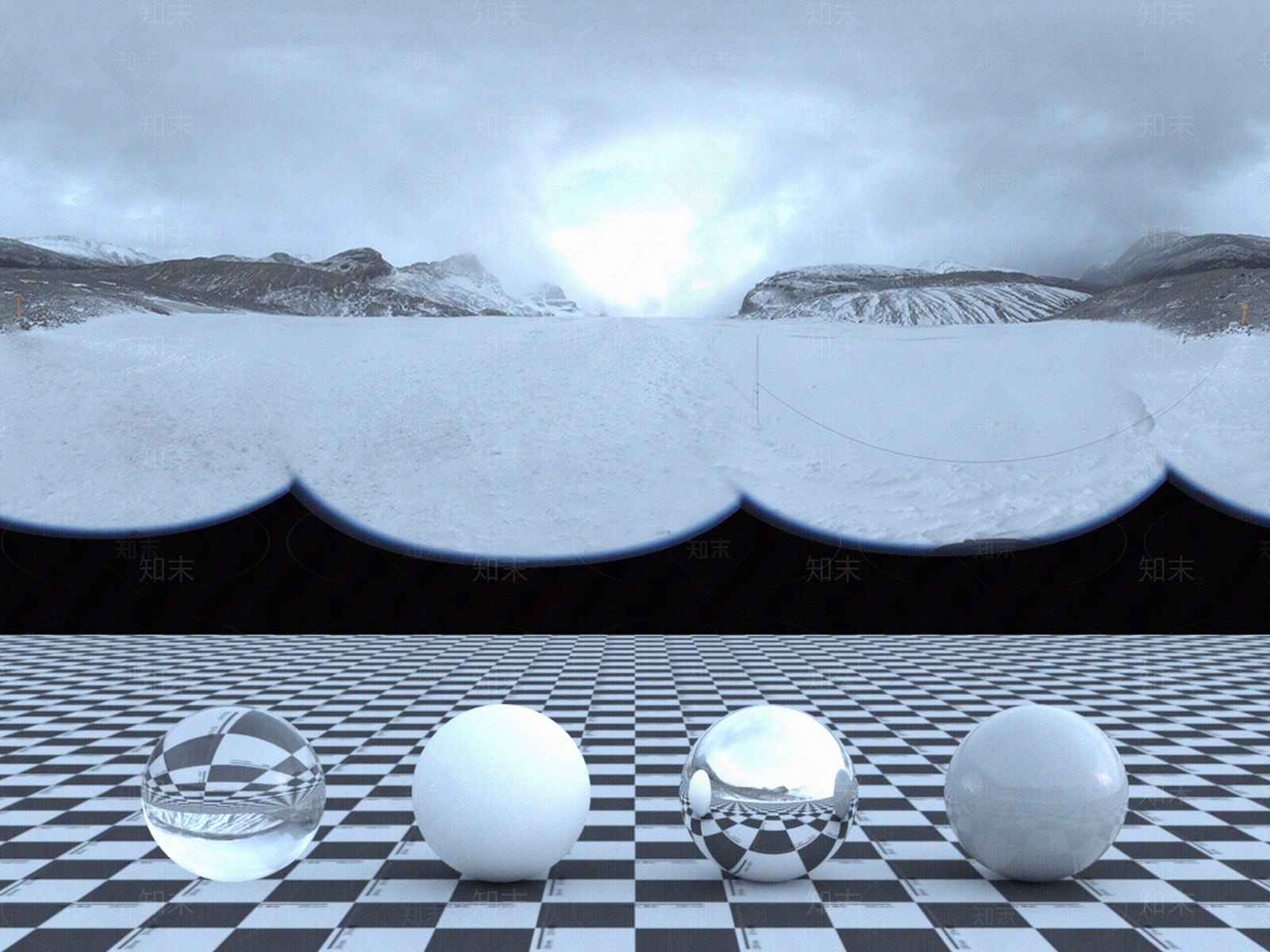 HDR室外雪景贴图下载【ID:572251176】