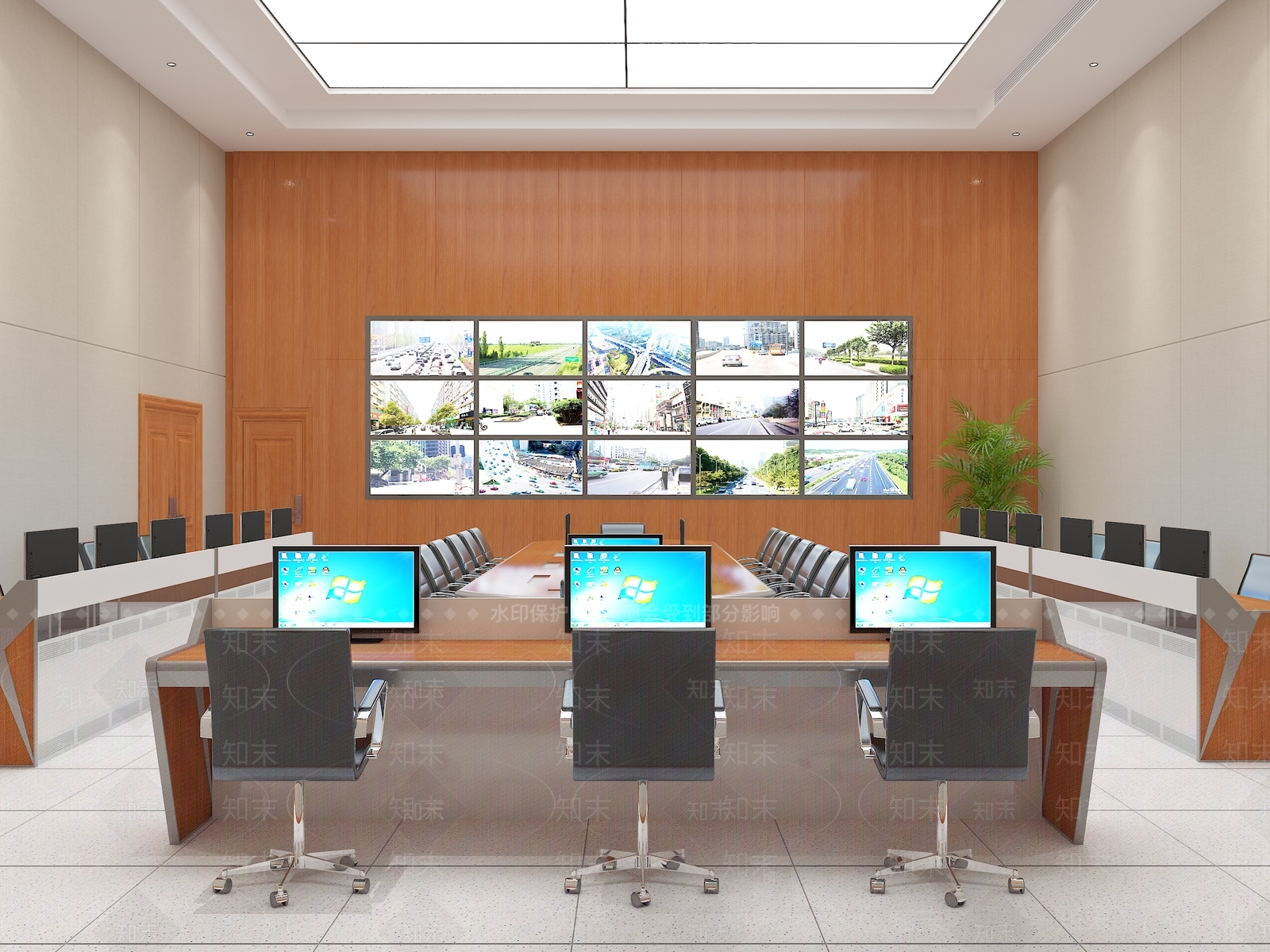现代会议室3D模型下载【ID:772265819】