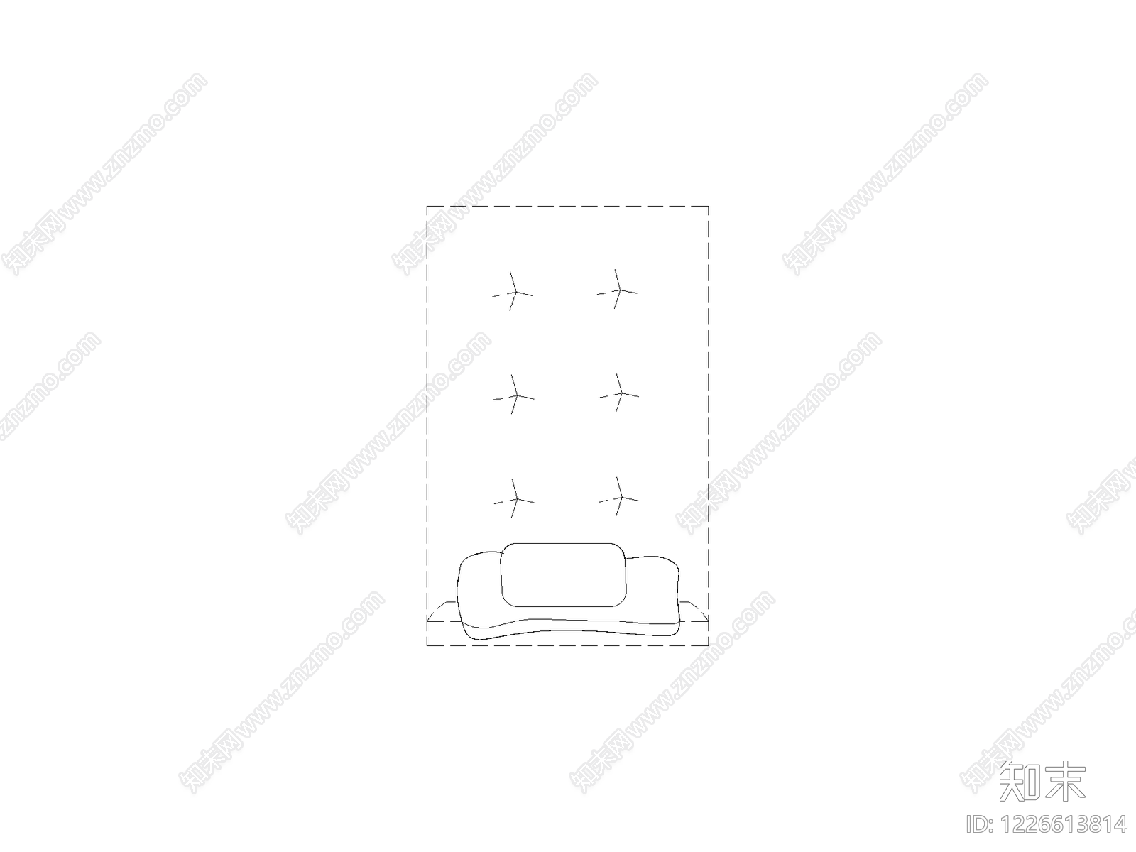 沙发cad施工图下载【ID:1226613814】