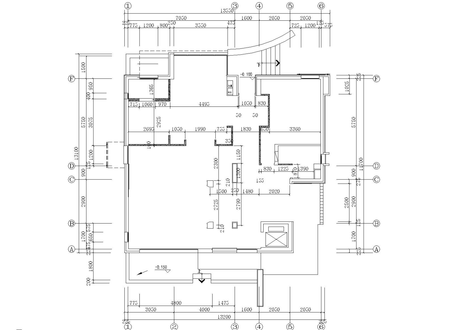 [北京]-天竺澳景园别墅C户型全套施工图cad施工图下载【ID:160501173】